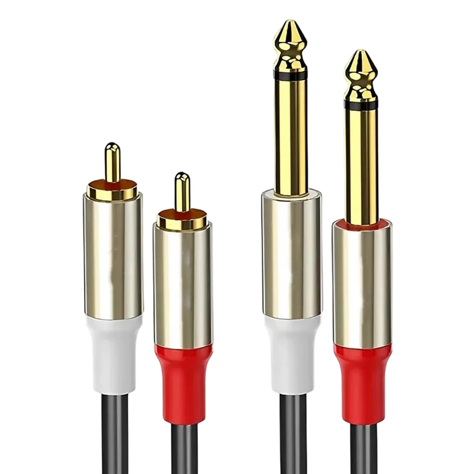 Profesjonalny Kabel Do Gitary Kabel Stereo 6,35 Mm 1/4 Męski Na Podwójny Do Wzmacniacza Głośnikowego W Odbiorniku Gitarowym