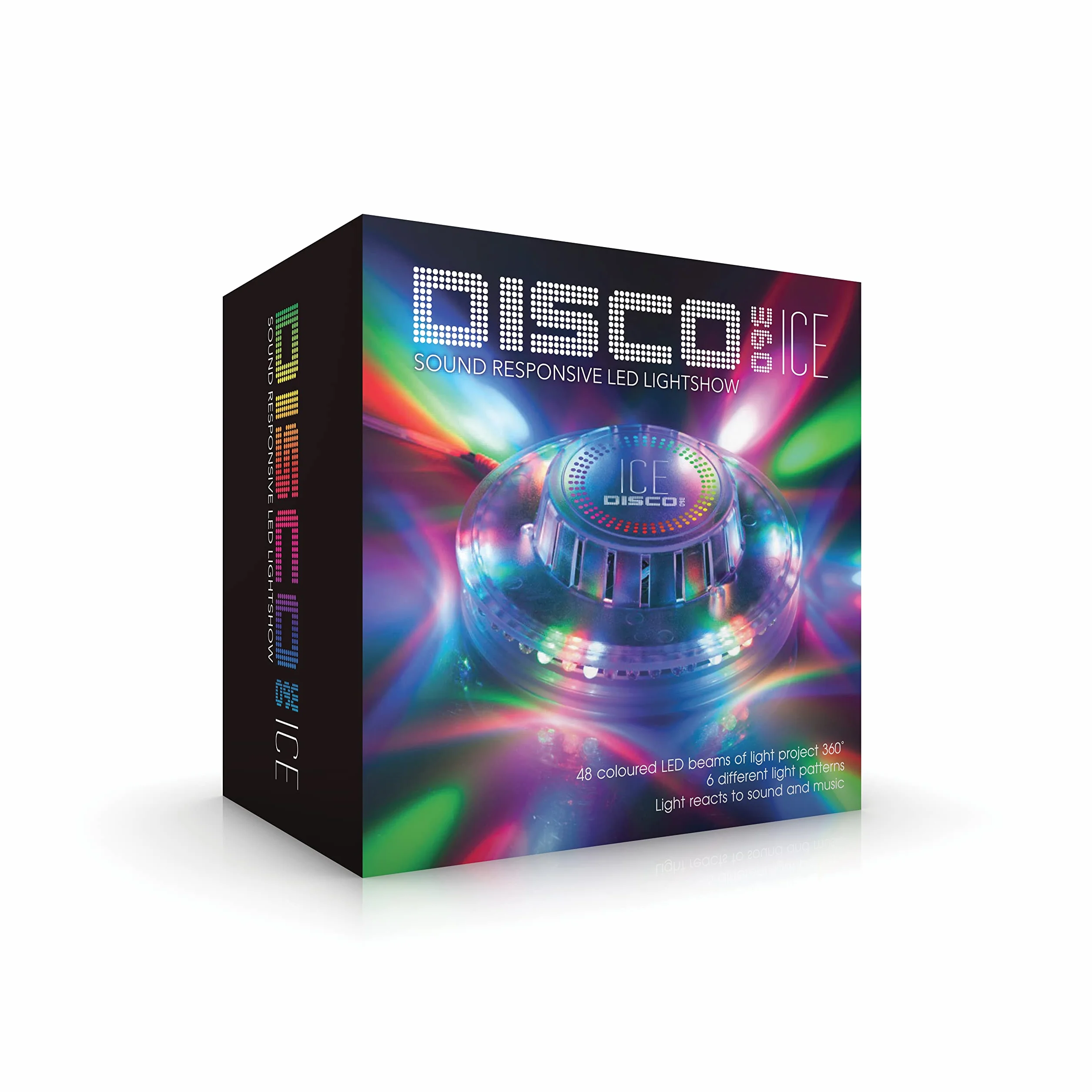 RED5 Disco 360 Ice – zmieniające kolor LED dźwięk reaktywne przenośne światło dyskotekowe