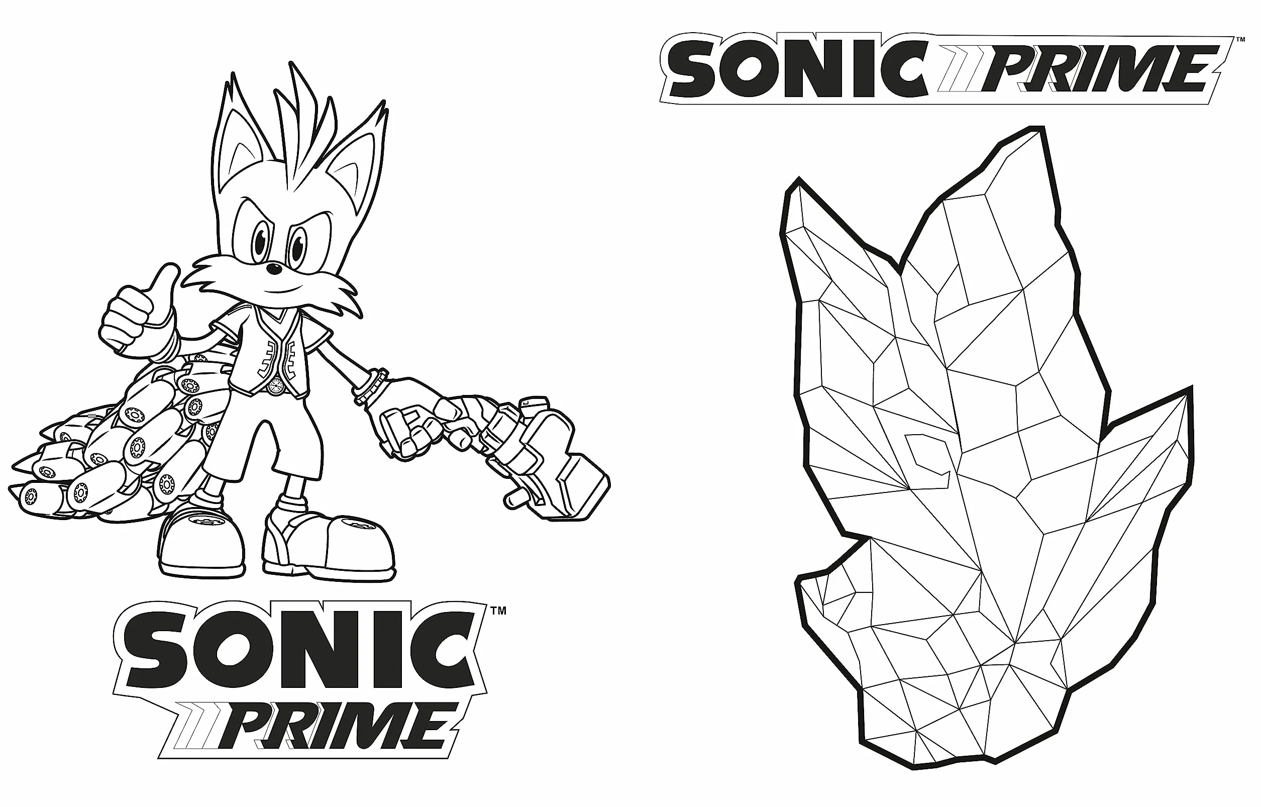 The Ultimate Sonic Prime Coloring Book