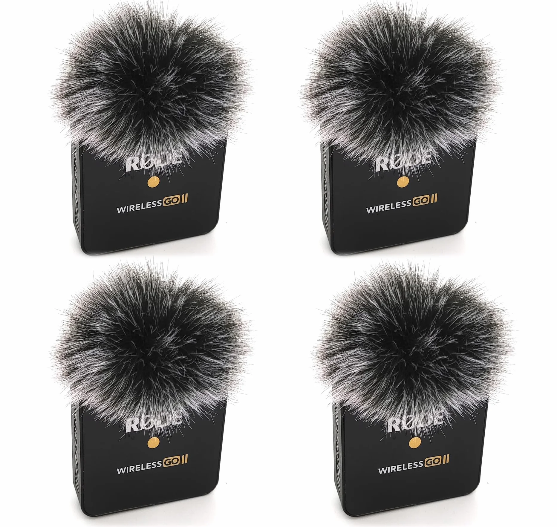 4 szt. futrzany mikrofon przednia szyba kompatybilna z rode Wireless Go III 3 rode Wireless GO II 2 rode WIRELESS ME rode WIRELESS pro Mic deadCat przednia szyba