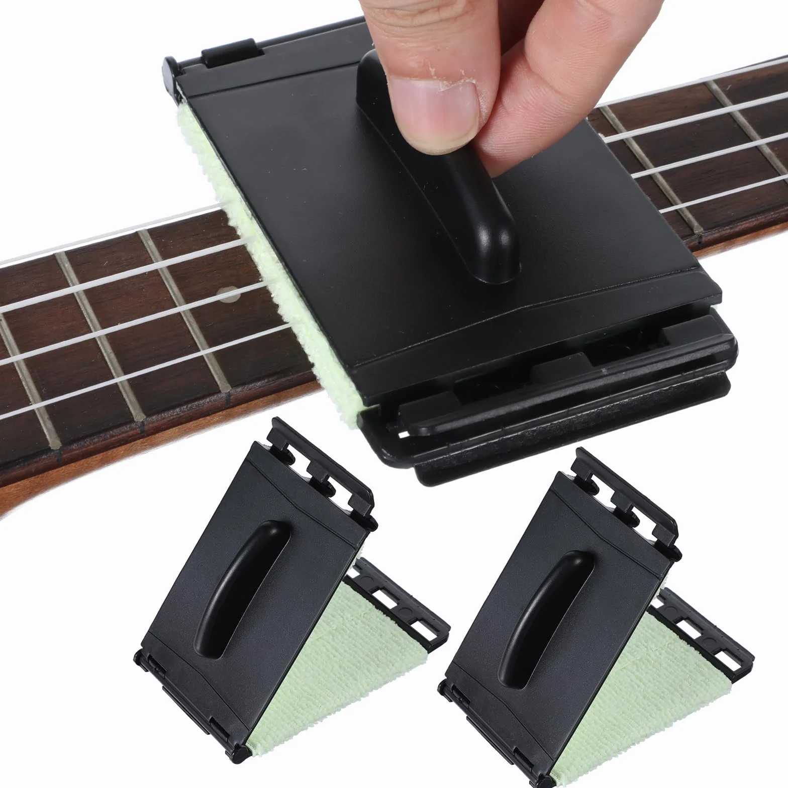 Jeffdad 2-pak środek do czyszczenia strun gitarowych, premium struna gitarowa, czysta, tkanina, szorowarka do skrzypiec, wiolonczeli, basu, ukulele, gitar elektrycznych