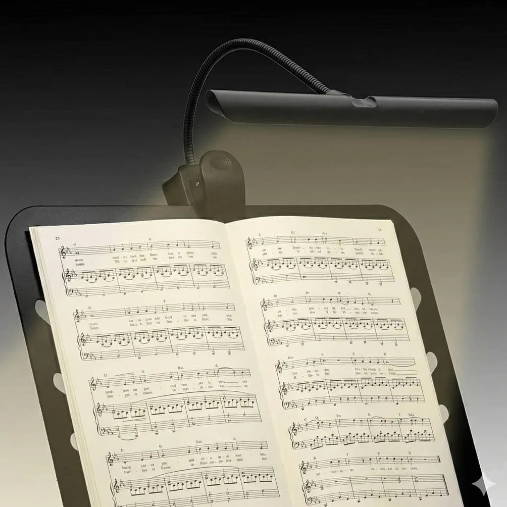 Infitronic IN18LEDNL Lampka Fortepianowa, Czarny, 18 Diod
