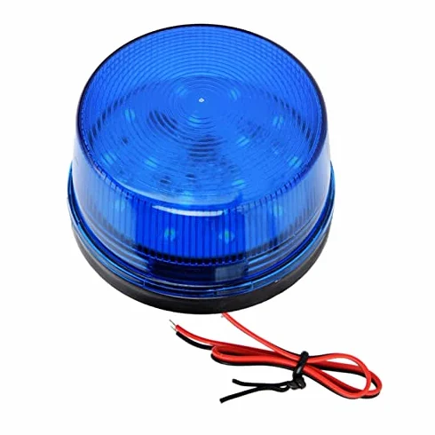 Niebieskie światło Ostrzegawcze LED, Migające światło Ostrzegawcze, światła Stroboskopowe 12 V/24 V do Sytuacji Awaryjnych