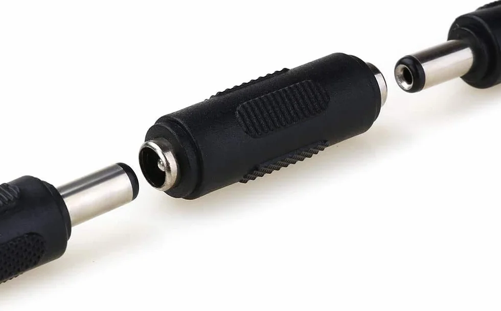 RUNCCI-YUN 12 sztuk 5,5 x 2,1 mm zasilacz prądu stałego, męski na męski adapter DC,żeński na żeński adapter DC