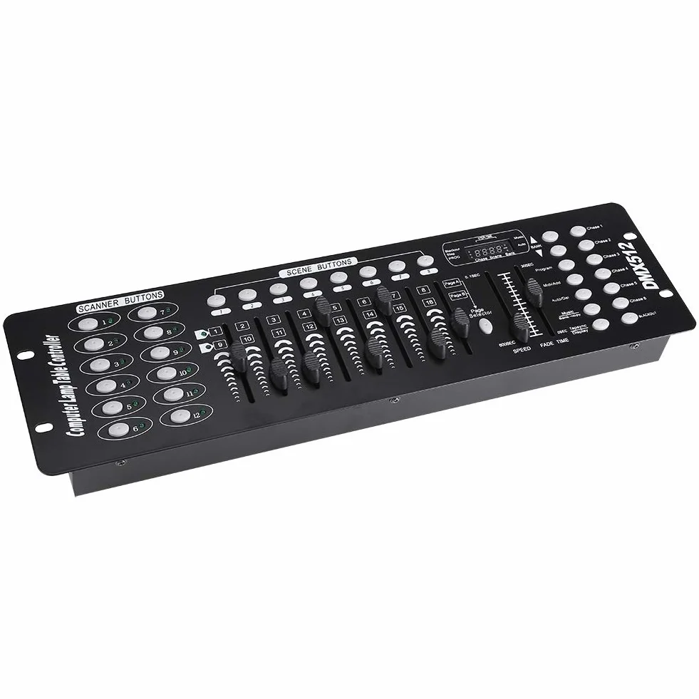 Konsola DMX Światło Sceniczne Kontroler Oświetlenia 192 Kanały 220-240 V Wtyczka UE