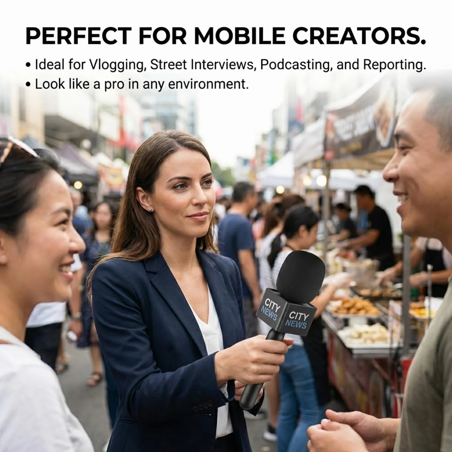 Uchwyt mikrofonowy do DJI Mic 3/Mini/1/2/Rode Wireless GO II Handle Rig bezprzewodowy Interview Lavalier ręczny adapter do Osmo kieszonkowy 3 Mic2/Hollyland Lark