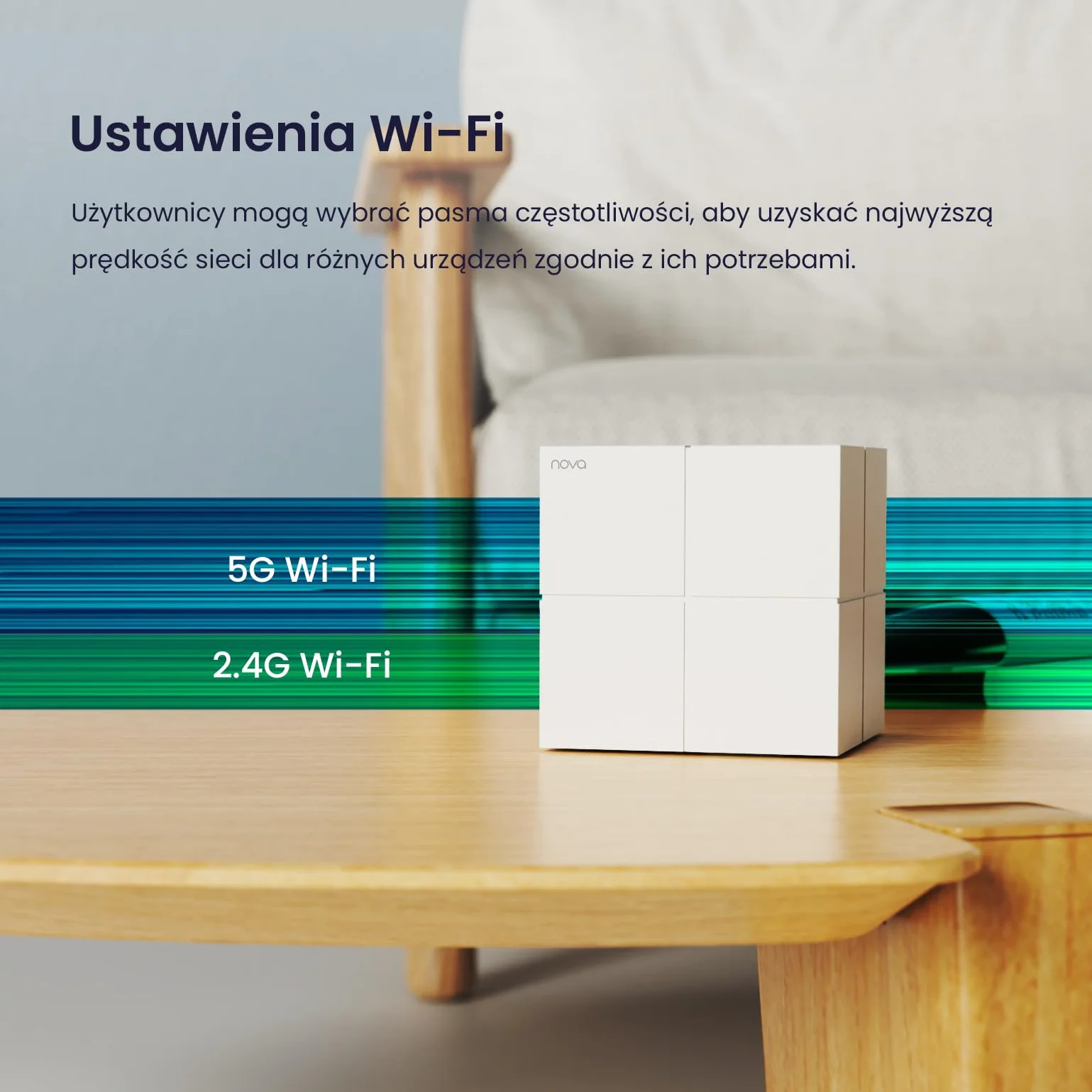 Tenda Nova MW6 Mesh WLAN System - AC1200 Dual Band WLAN Mesh System - zasięg do 500m² & 90 urządzeń - 6x Gigabit Port - zastępuje Router & Repeater - kompatybilny z Alexa - 3-Pack