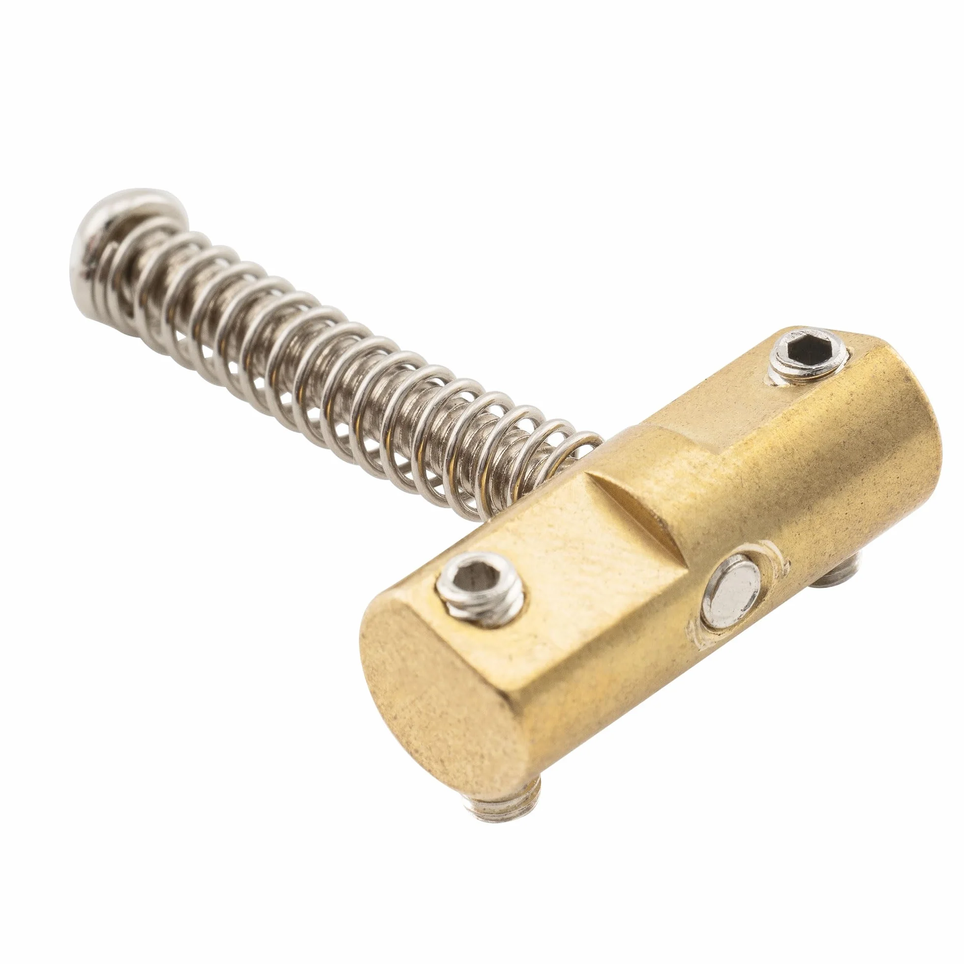 Wilkinson WTB 10,8mm Vintage Kompensowane Tele Mosiężne Siodełka Mostka do Gitary Elektrycznej Fender Telecaster, Złoty (3 szt.)