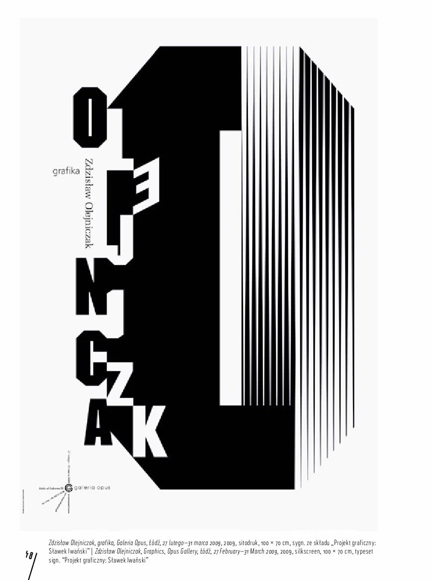 SŁAWOMIR IWAŃSKI PLAKATY / POSTERS