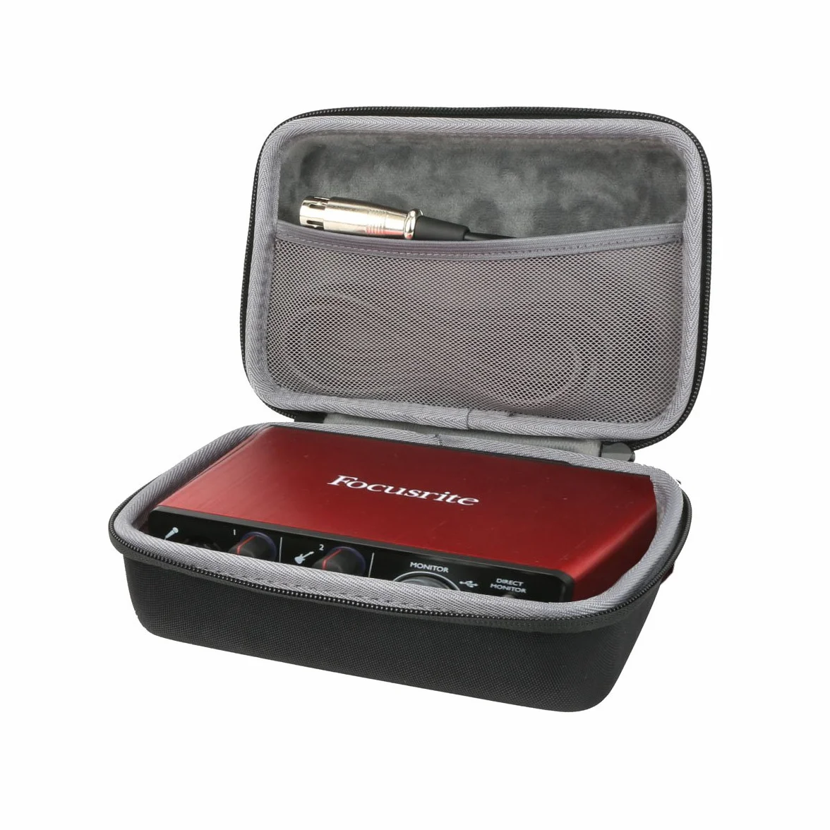 co2CREA Twardy futerał podróżny do 2i2 (2. generacji) USB Audio Interfejs Twarda torba do przechowywania EVA
