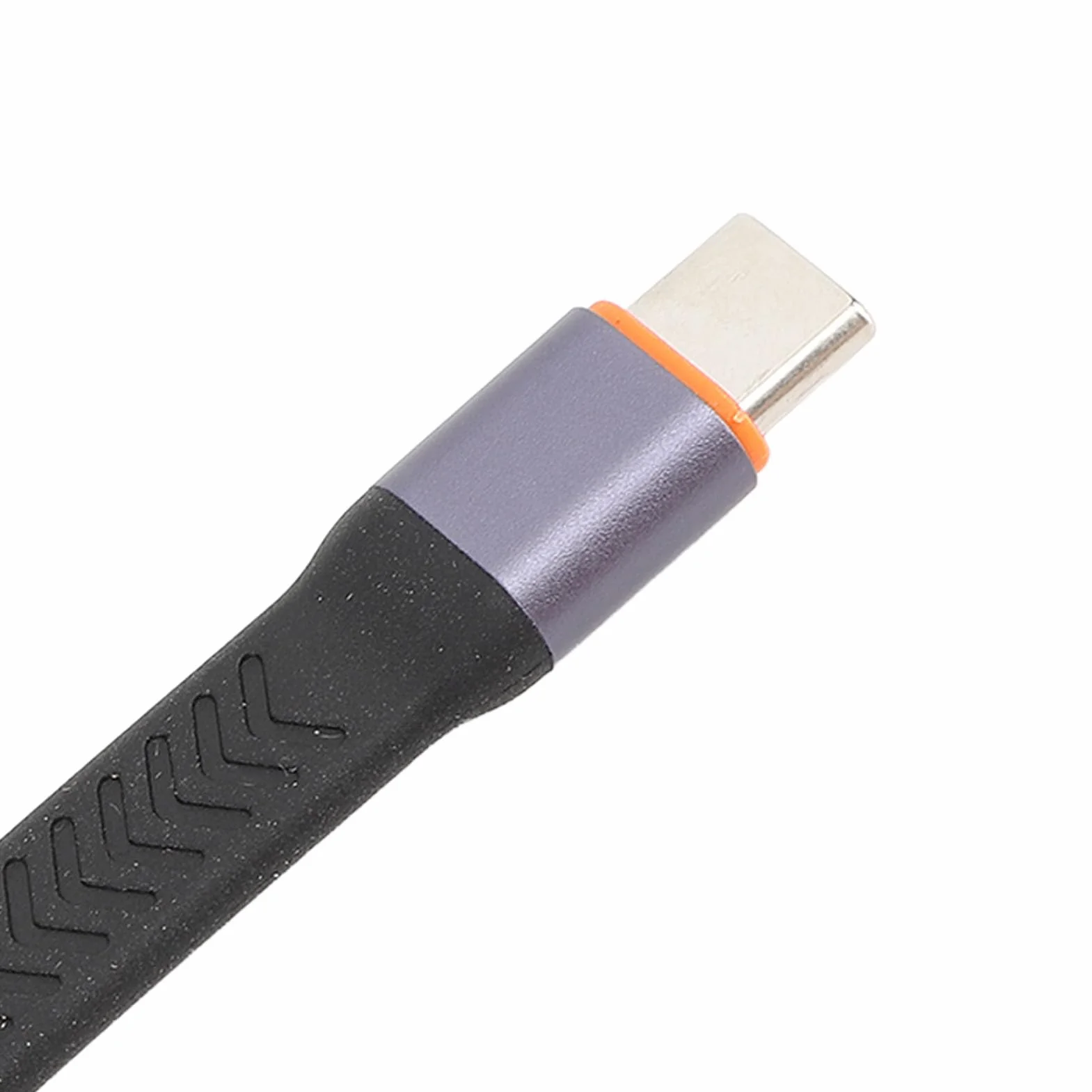 Krótki Kabel USB C 3.2 Gen 2, prędkość Przesyłania Danych 40 Gb/s, Elastyczna Konstrukcja FPC, Obudowa ze Stopu Aluminium, Funkcja Plug and Play, ze Złączem SSD, do Szybkiego