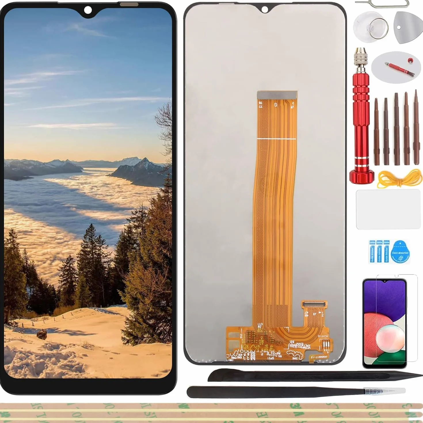 6,5 cala Wymiana ekran dotykowy LCD do Samsung Galaxy M12 SM-M127F/DSN wyświetlacz LCD Display Display Dotykowy + narzędzie instalacyjne+ M12 szkło hartowane + klej(czarny)