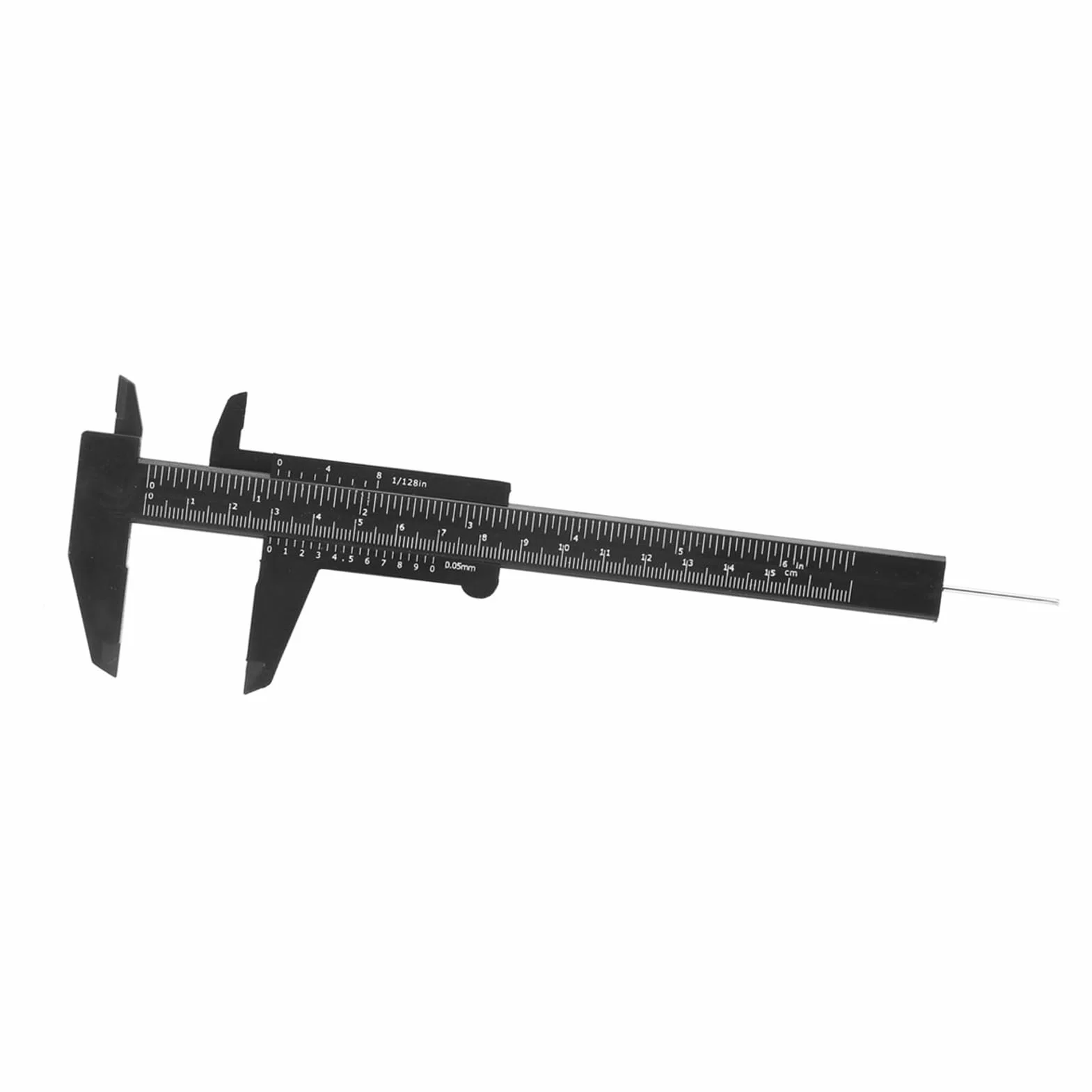 Suwmiarka z Noniuszem 150 Mm Mini Narzędzie Pomiarowe z podwójną skalą Suwmiarka Plastikowa 0,05 Mm Linijka Przesuwna (-GS17565-01)
