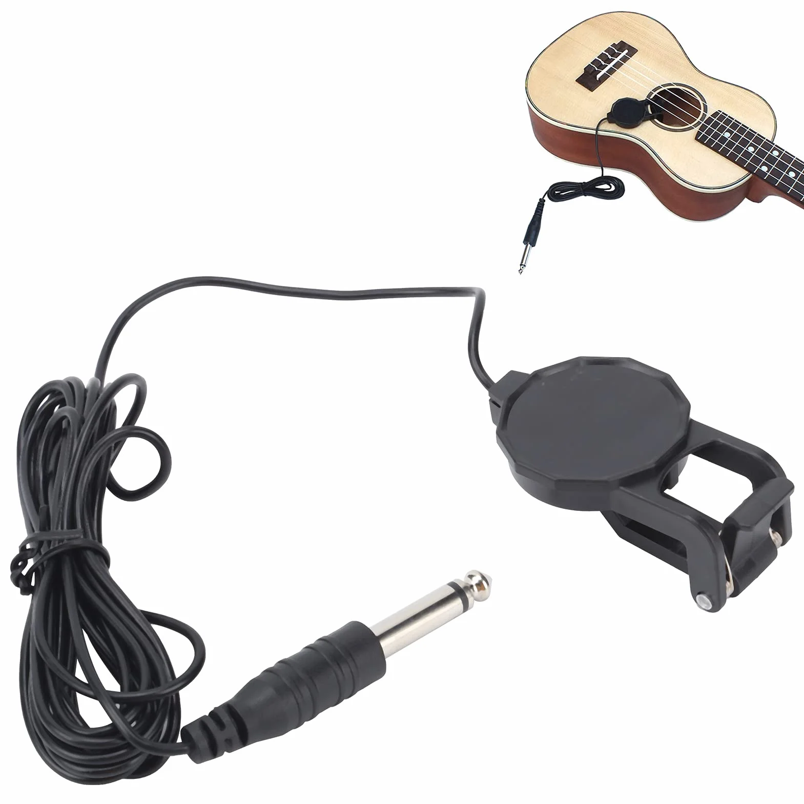 ClipOn Pickup Mikrofon Gitarowy Piezo Akustyczny Skrzypce Ukulele Akcesoria Występy na Scenie Lekki Przenośny