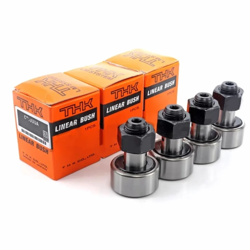 THK CF18 CF18UU-A CF18UUR-A CF18VUU-A CF18VUUR-A M18x1,5, długość całkowita 58 mm, Łożyska igiełkowe Cam Follower przykręcane (1, THK CF18VUUR-A)