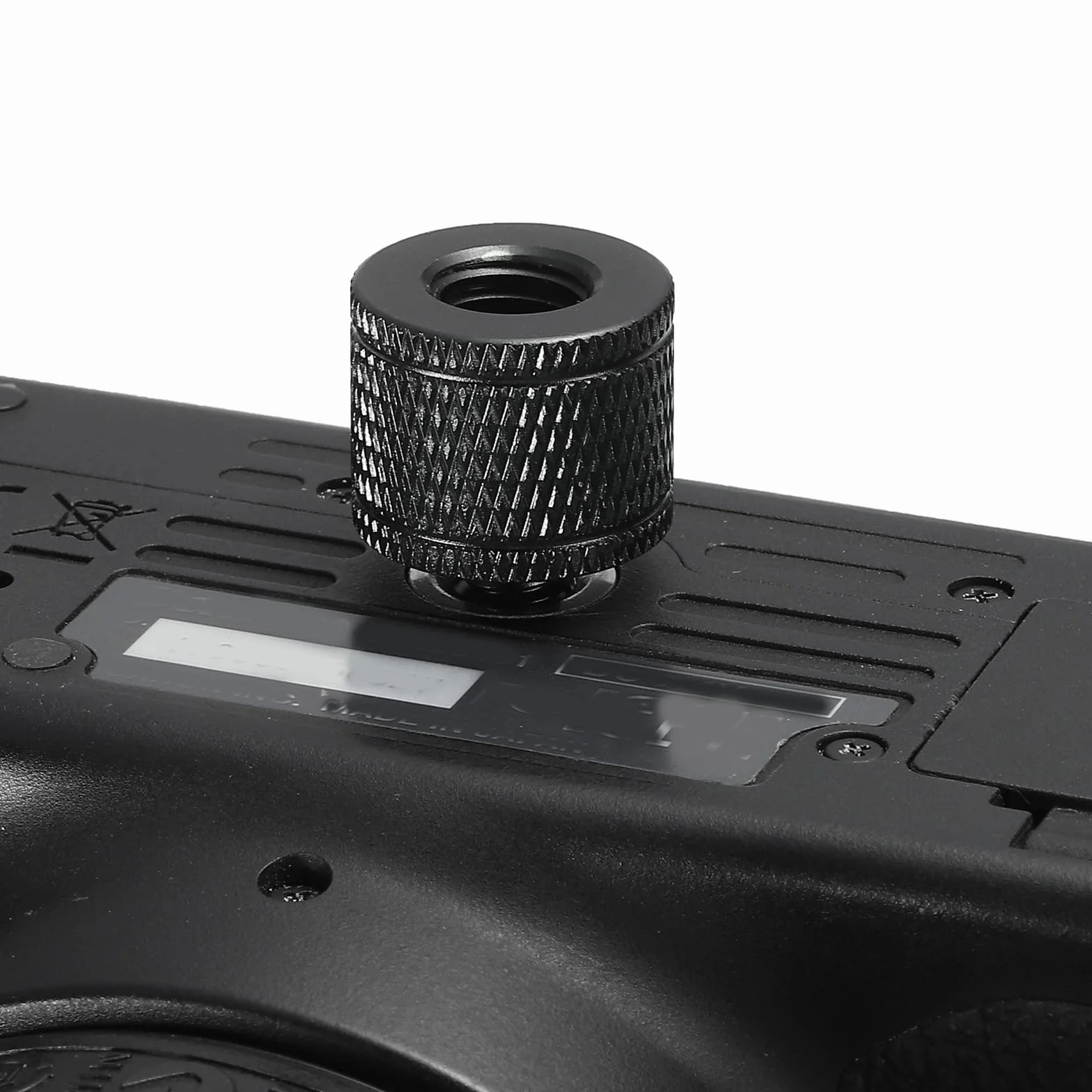 PATIKIL Adapter stojaka mikrofonowego 3/8 żeński na 5/8 męski adapter śrubowy ze stopu aluminium do statywu mikrofonowego czarny 2-pak