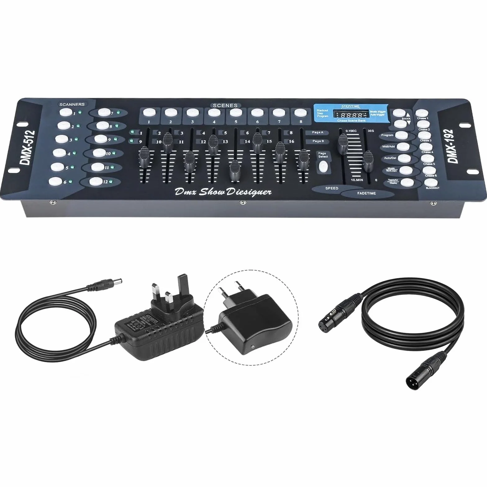DMX Controller 192CH Dmx512, konsola do oświetlenia scenicznego