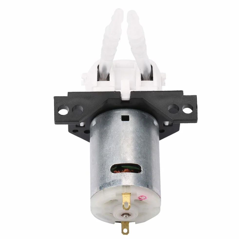 Hilitand Perystaltyczna pompa dozująca DC 12 V/24 V DIY perystaltyczna głowica rurowa do akwarium laboratorium analizy chemicznej (biała 12 V 3 x 5)