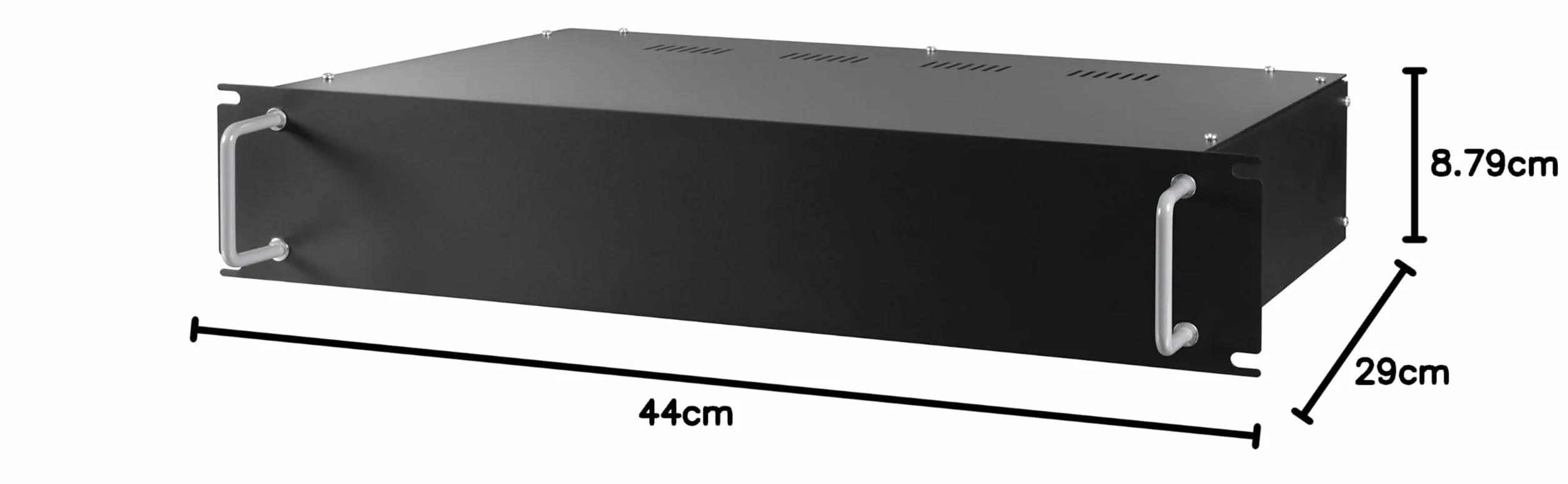Blanko 480 mm 19 cali pusta obudowa stelaża 2 U zestaw montażowy