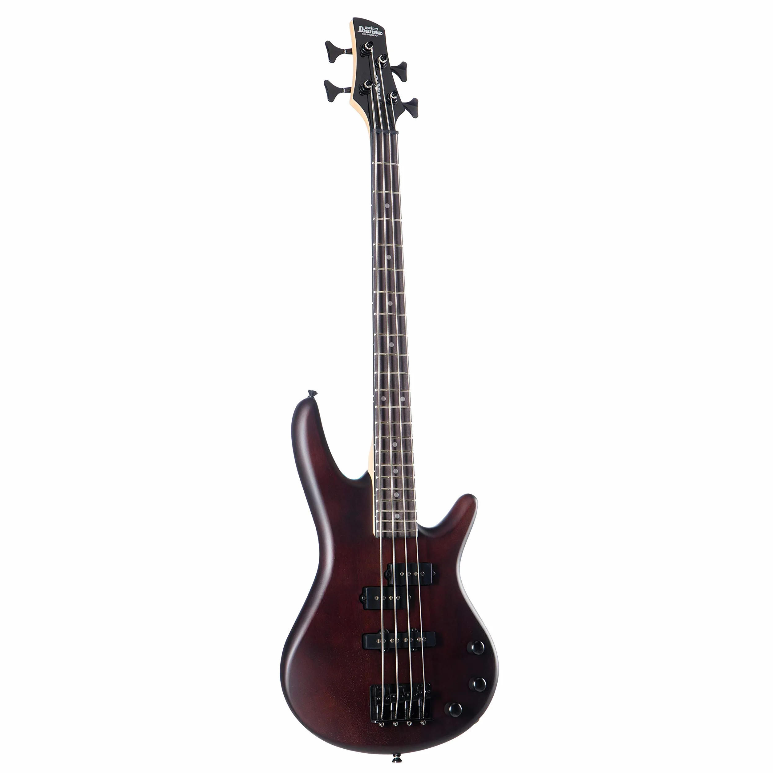 Ibanez GSRM20 GIO Series MiKro krótka skala elektryczna gitara basowa - orzechowe płaskie wykończenie, 3/4