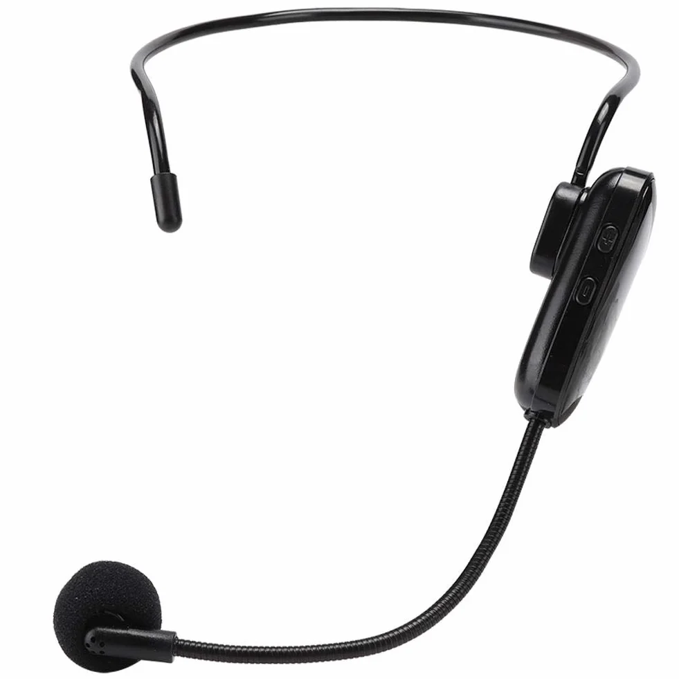 Sxhlseller Mikrofon, profesjonalny mikrofon Head-Wear UHF Wireless Harmonic Distortion, mikrofon do wzmacniacza głosu, komputera do nauki, przewodników, prezentacji, konferencji