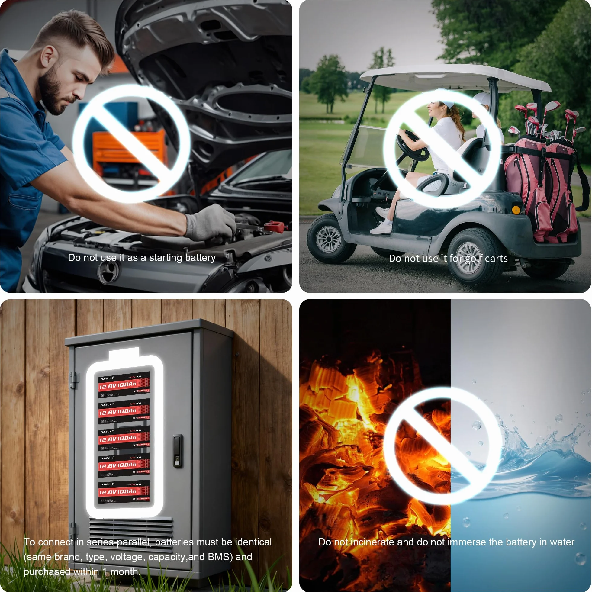 12V 600Ah Bateria LiFePO4, Wbudowany BMS 200A, Ochrona przed Niską Temperaturą, 6000+ Głębokich Cykli, 7200Wh Akumulator dla Kampera, Instalacji Solarnej, Off Grid, Domowego Magazynu Energii
