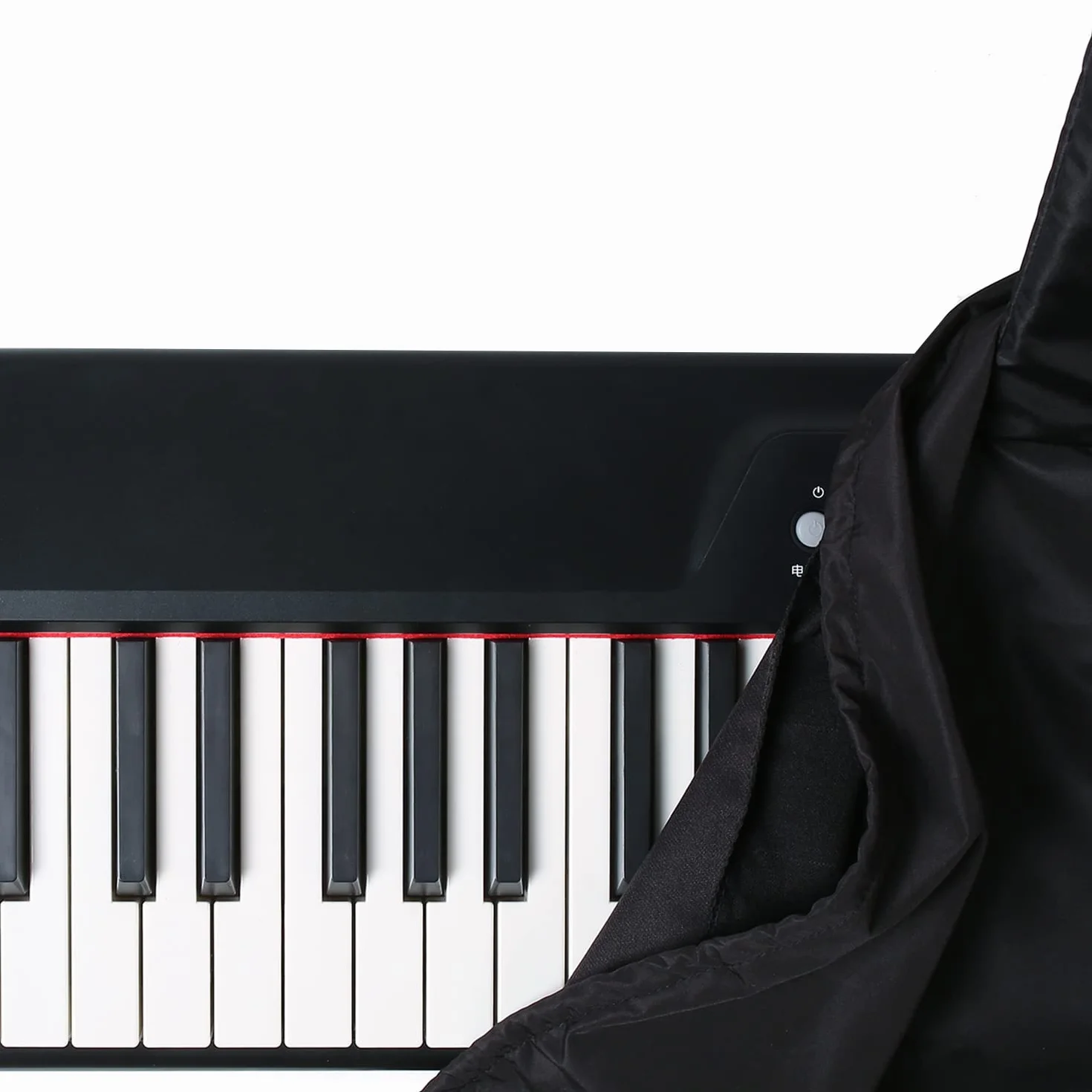 Ochrona przed kurzem klawiatury fortepianowej na 88 klawiszy, z osłoną stojaka, osłona pianina elektrycznego, pyłoszczelna i nadająca się do prania
