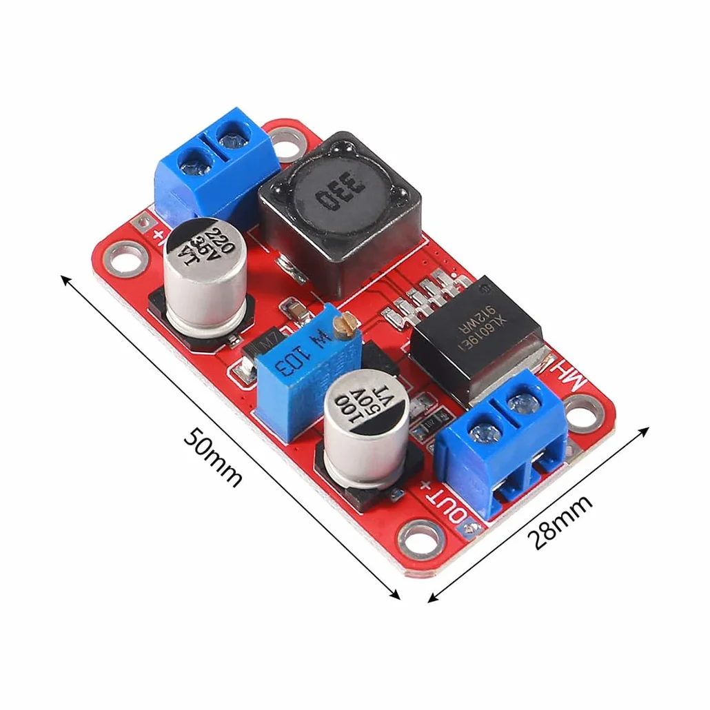 Hailege 3pcs XL6019 (XL6009 Upgraded) DC-DC Step Up Boost Power Moduł regulowane wyjście 5 V 12 V 24 V