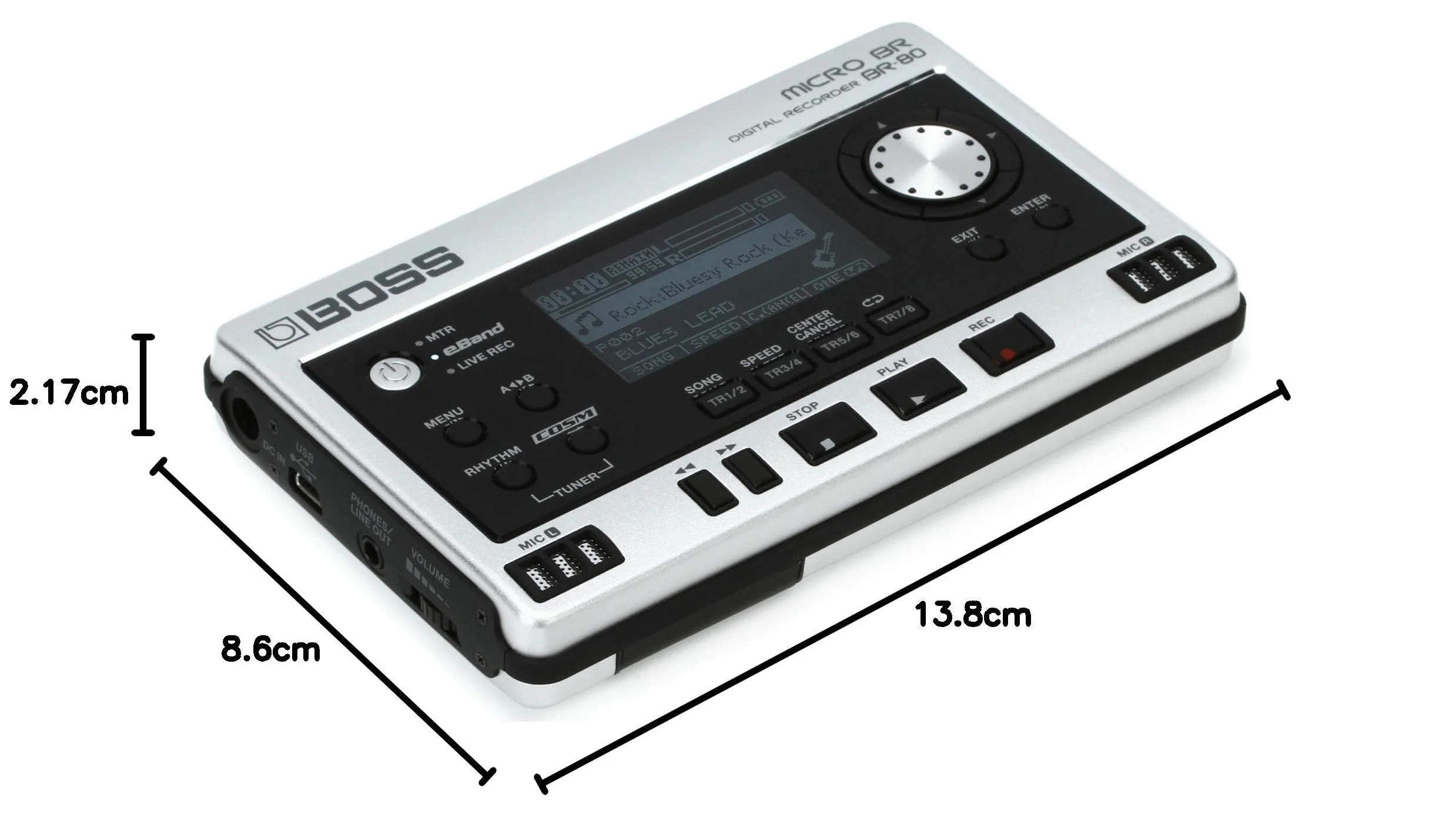 BOSS MICRO BR-80 Digital Recorder