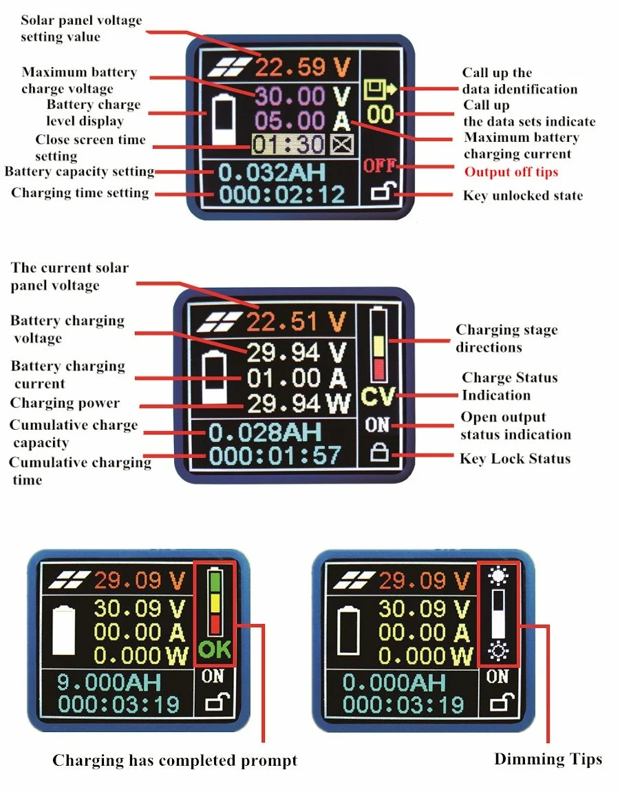 regulator ładowania LCD MPPT, regulator solarny 24/36/48/60/72 V, Boost MPT-7210A