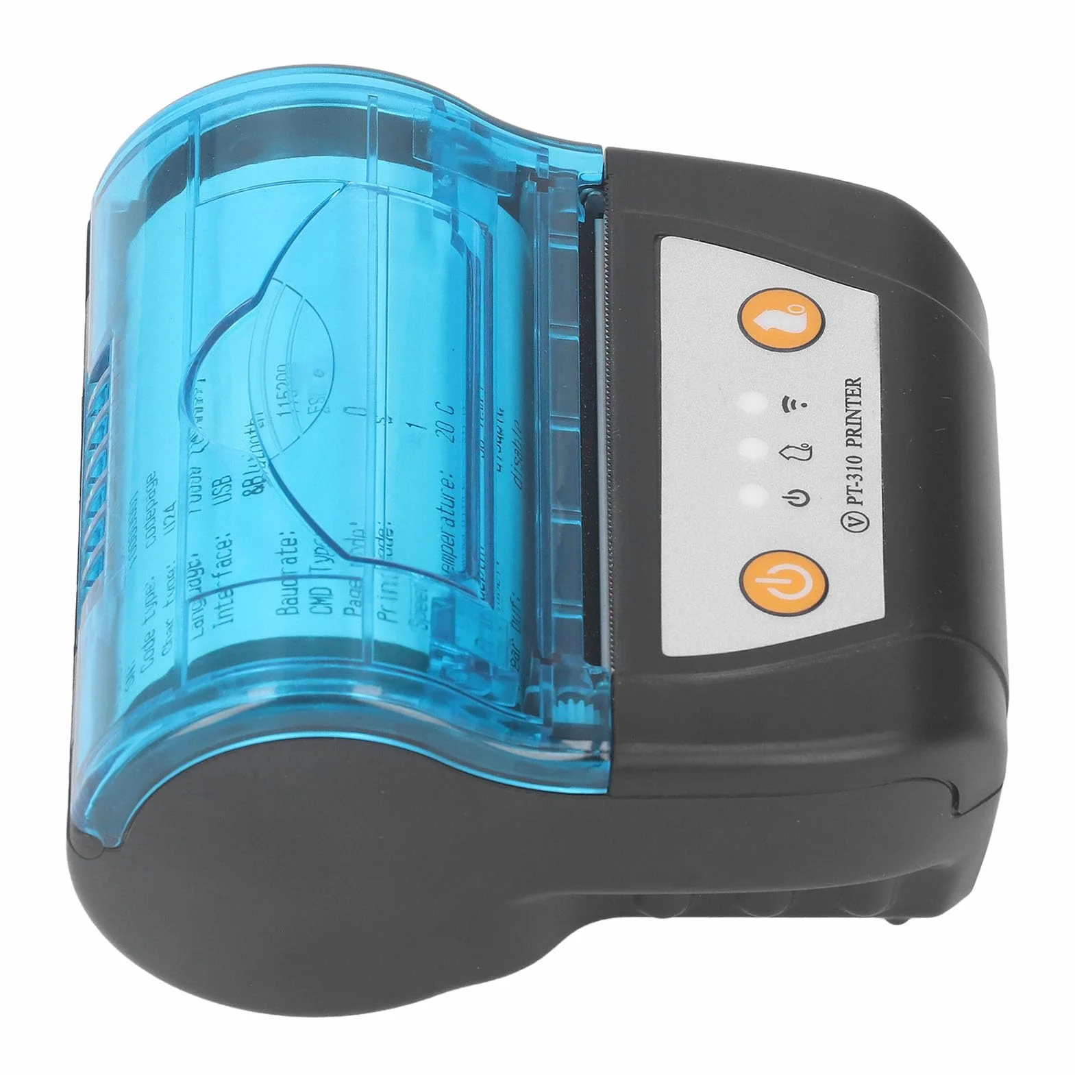 Przenośna Drukarka Paragonów Bluetooth 80mm Drukarka Etykiet Bezprzewodowa Drukarka Termiczna Wbudowana Bateria do Biura Podróży w Domu