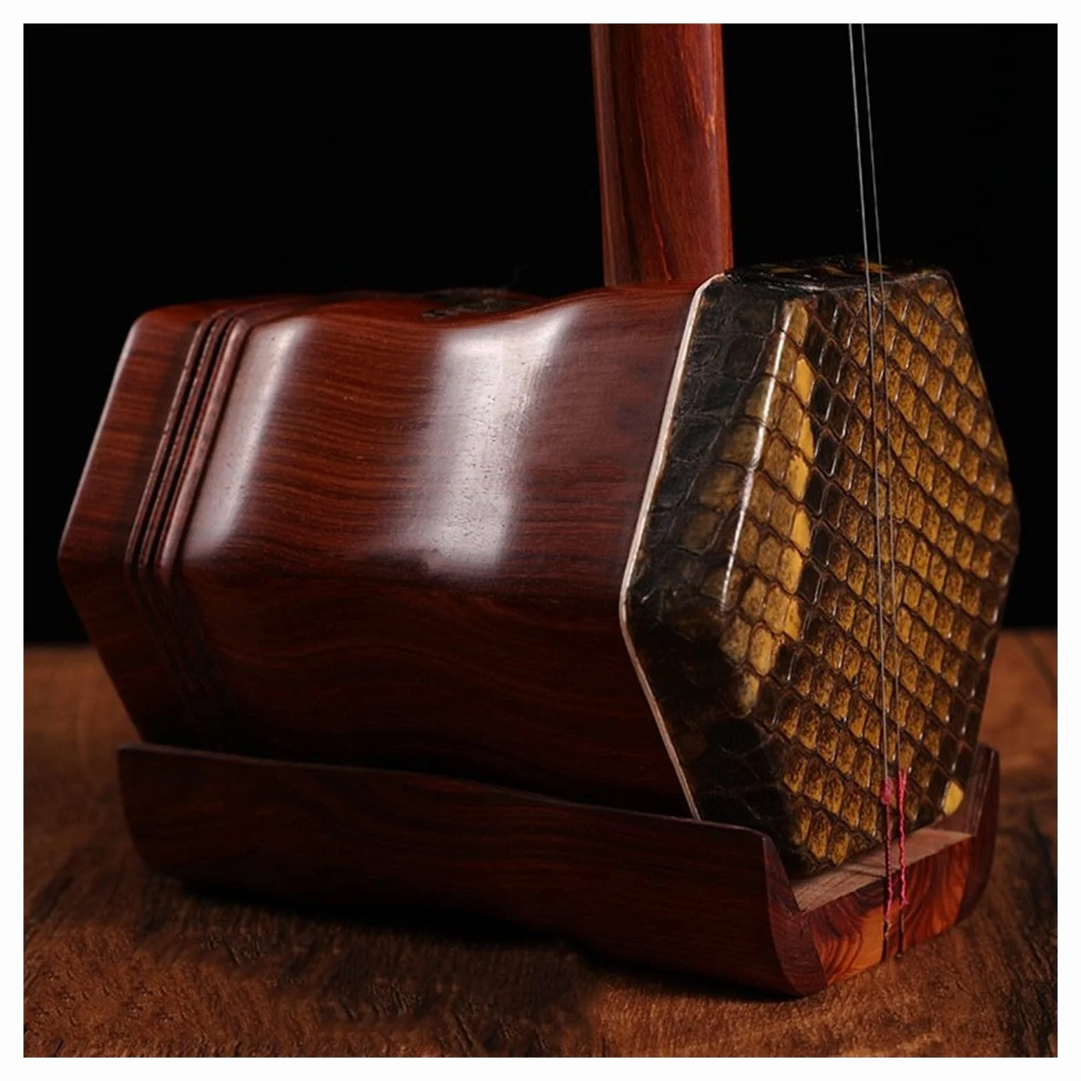 Erhu - Profesjonalny Instrument Muzyczny Huqin z Sześciokątnego Drewna Różanego dla Dorosłych i Dzieci - Test Sztuki Ludowej