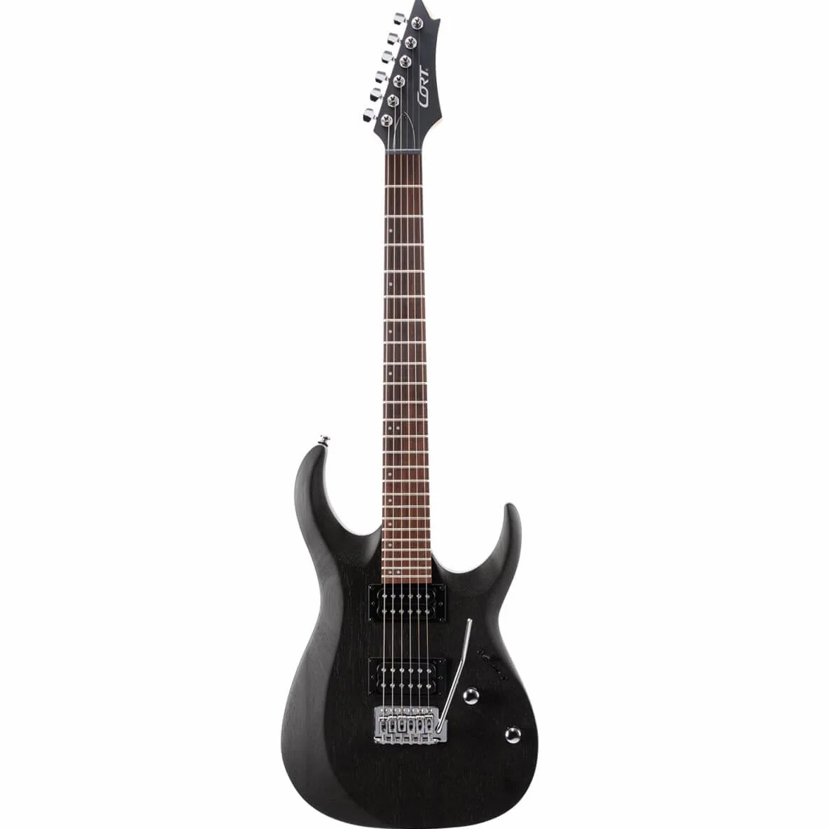 Cort B-001-1701-0 gitara elektryczna solidny korpus otwarty pory czarny