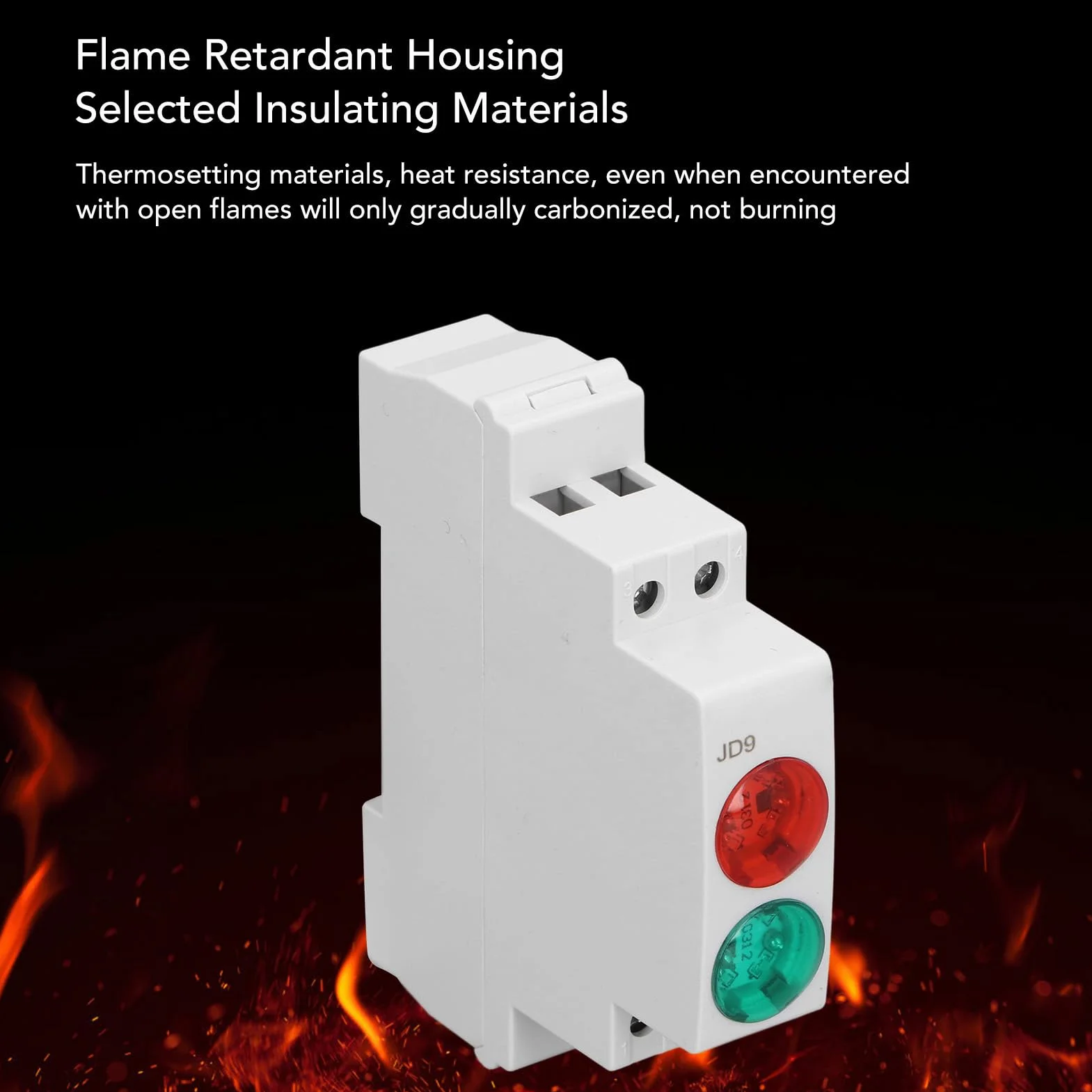 JD9 Czerwony i G Podwójny Wskaźnik LED na szynę 230 V Kontrolki na szynę DIN Służą do wskazań S, Pr S, Znaków Wypadku i Innych Wskaźników Telekomunikacyjnych, Elektrycznych i