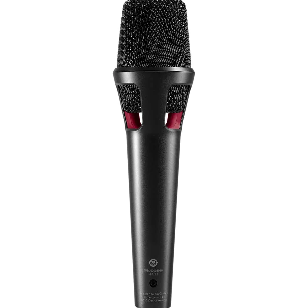 Austrian Audio OD303 Mikrofon sceniczny z technologią Open Acoustics, mikrofon kierunkowy (otwarta konstrukcja, zintegrowany dyfuzor szumów 3D Pop Noise Diffusor), czarny