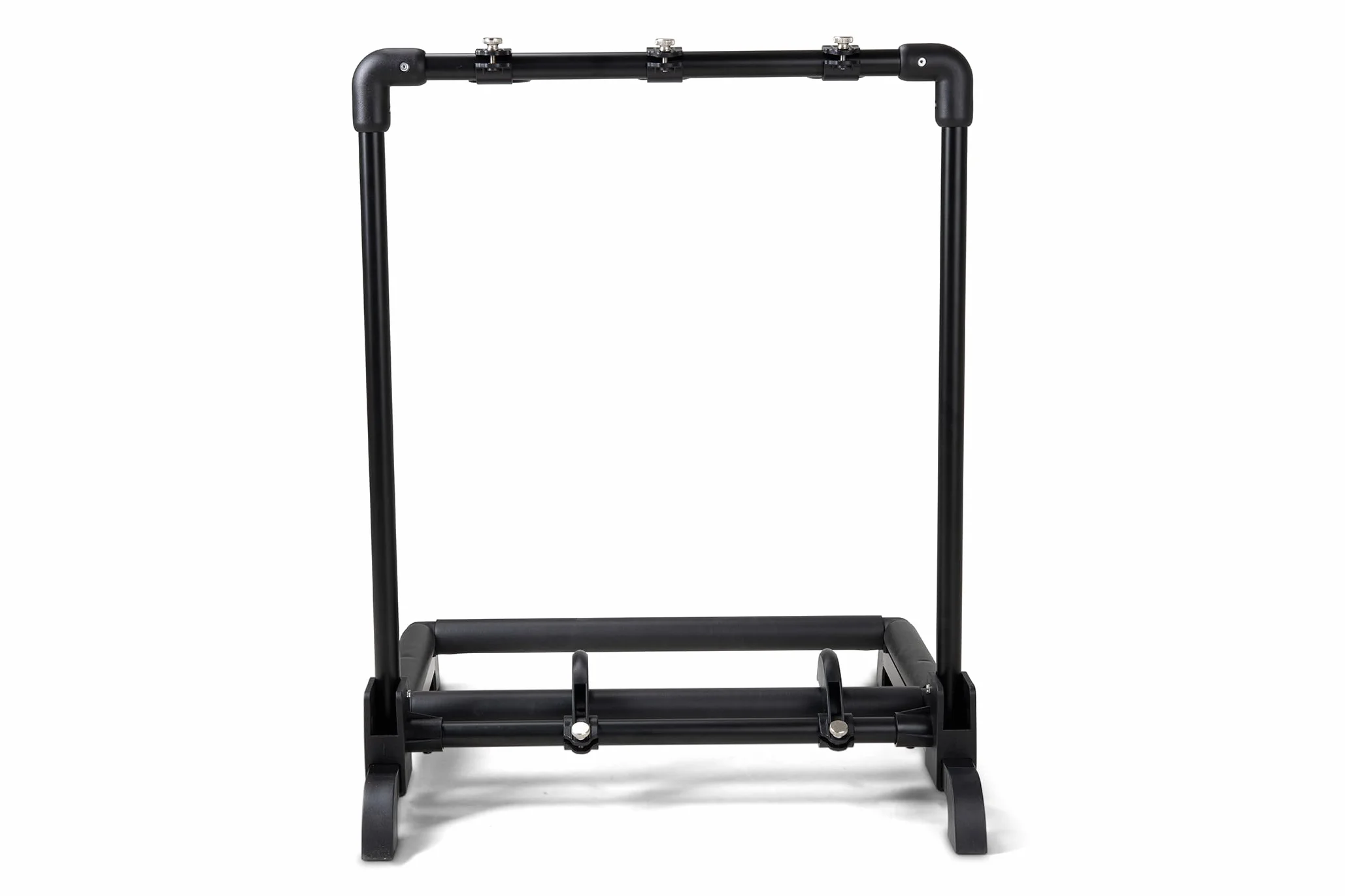 GEWA stojak na gitary Multi-stojak - na 3 instrumenty - regulowany - również do gitar Roundback, czarny, GS-103B