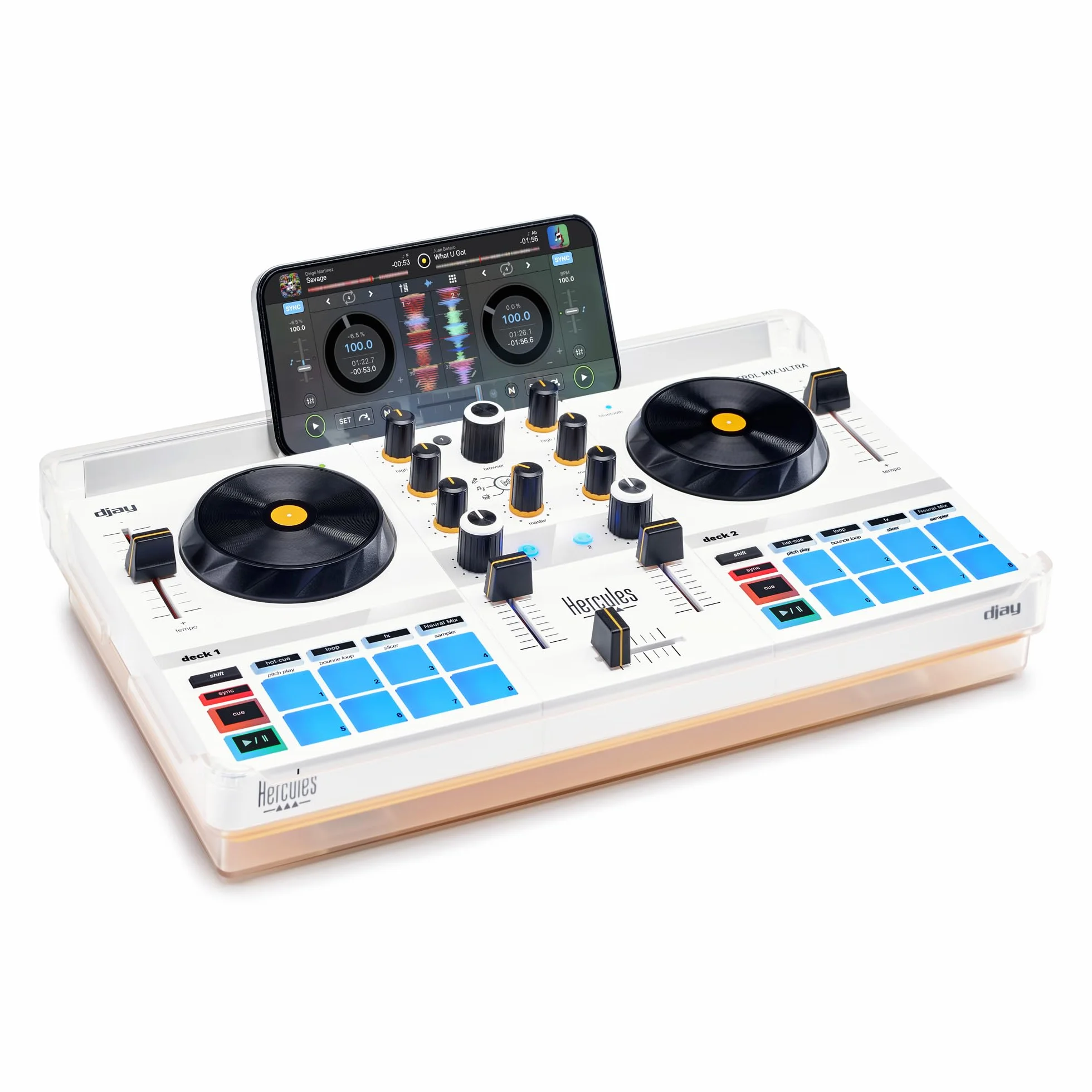 Hercules DJControl Mix Ultra — Przenośny Kontroler DJ do Smartfonów (iOS/Android)
