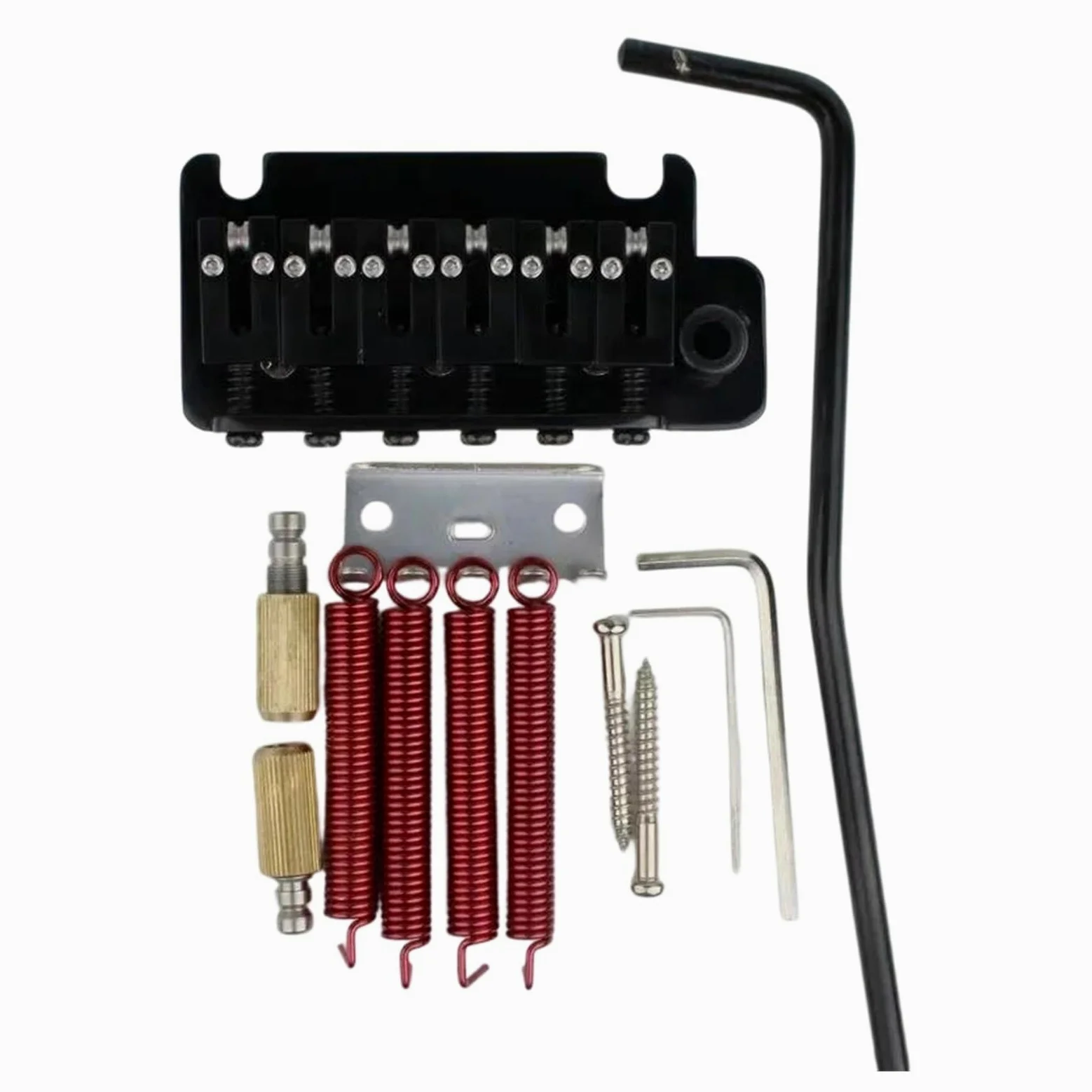 Mostek Tremolo Do Gitary Elektrycznej Dla Początkujących Z Mosiężną Płytą Podstawy I Sprężynami Z Siodełkami | Most gitarowy