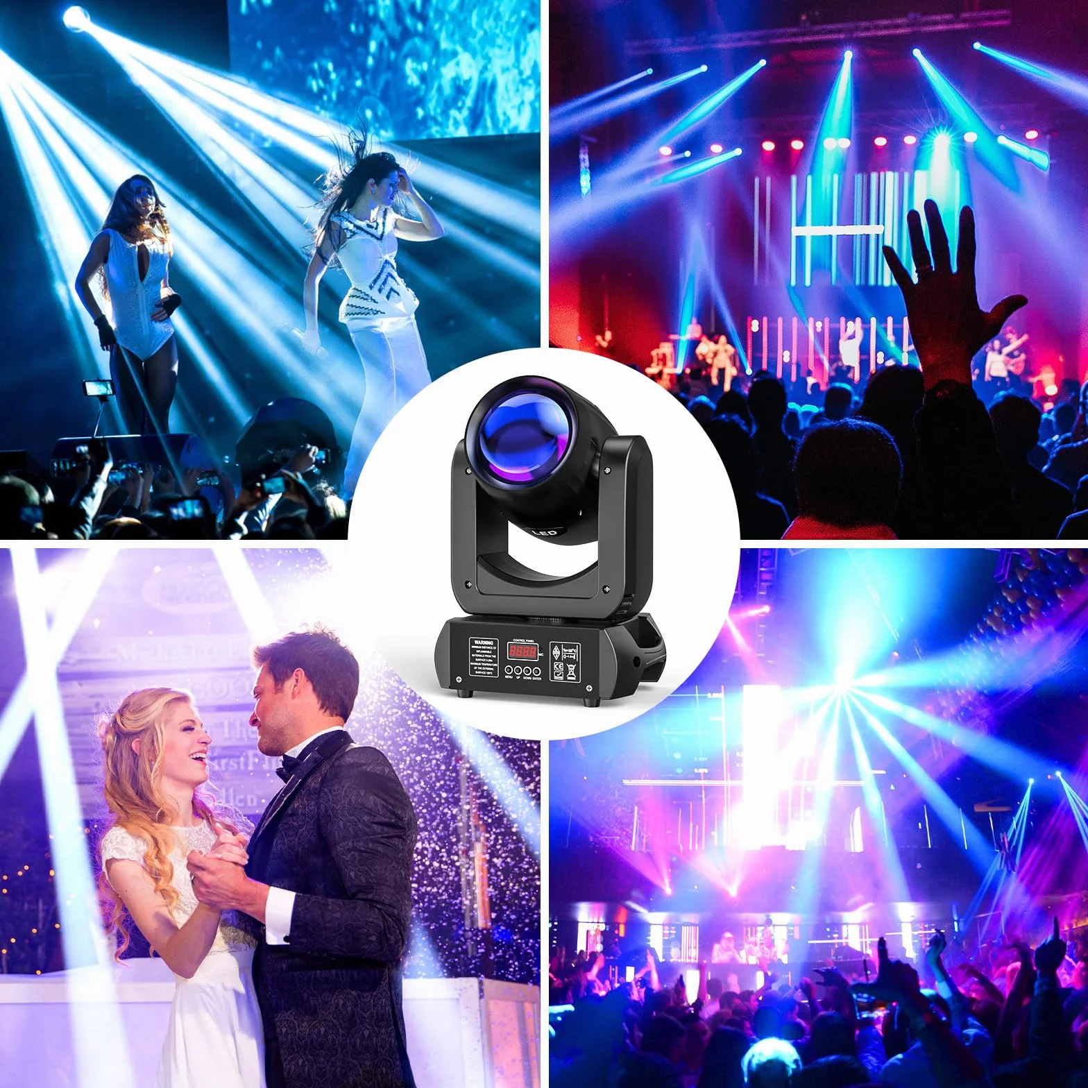 Ruchoma głowica LED DMX 150 W 8 GOBO RGBW reflektor sceniczny dla DJ