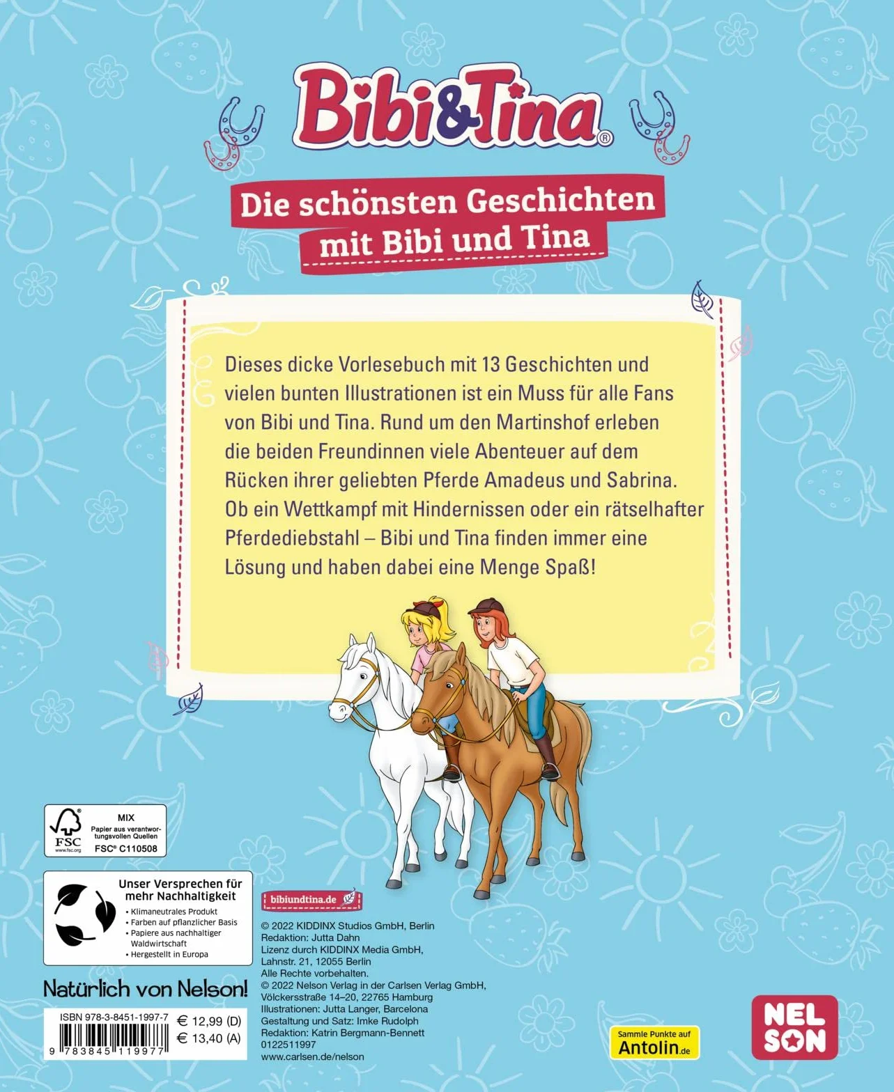 Bibi & Tina: Die schönsten Geschichten mit Bibi und Tina: 13 Geschichten zum Vor- und Selbstlesen