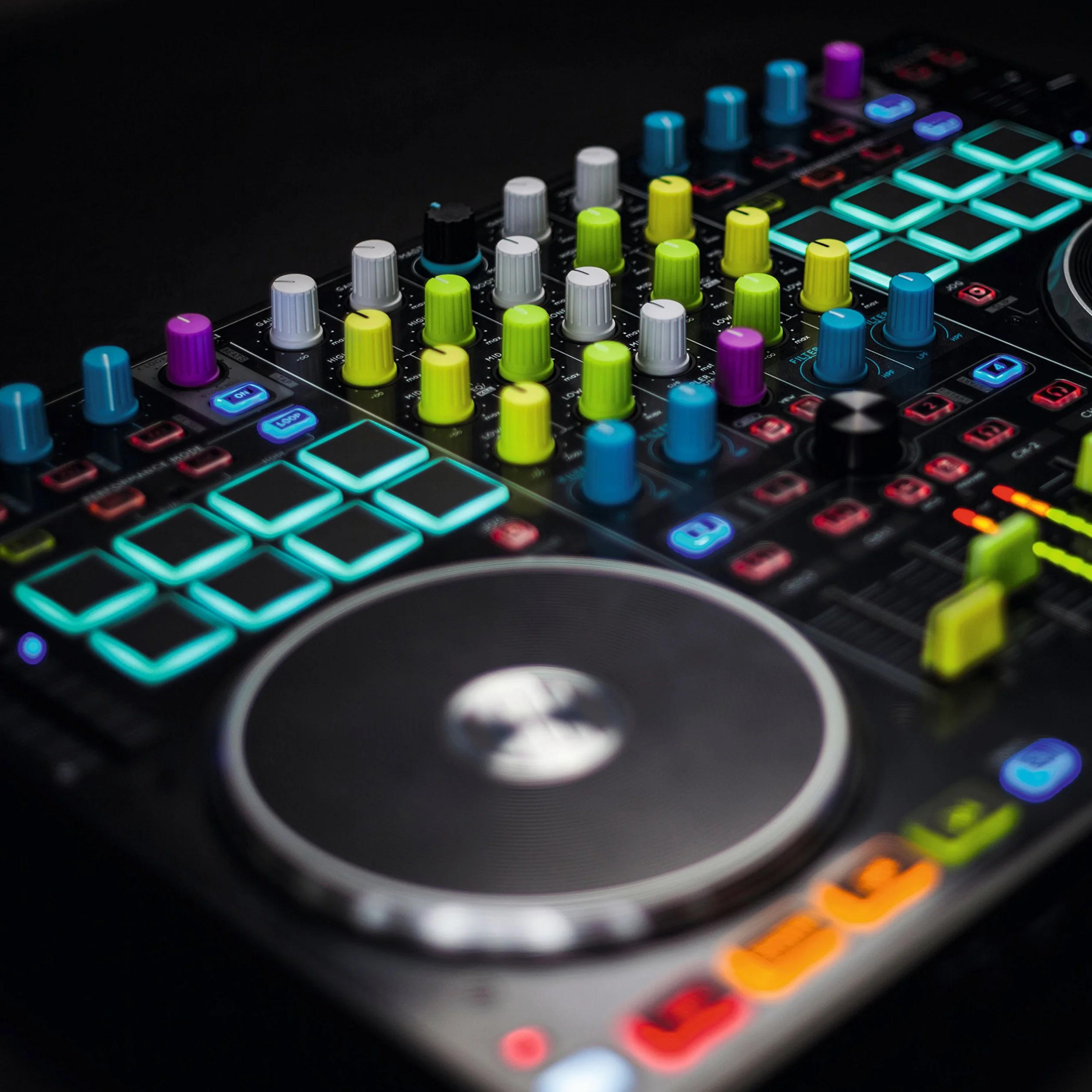 Reloop Knob Cap Set Yellow - Czapka
