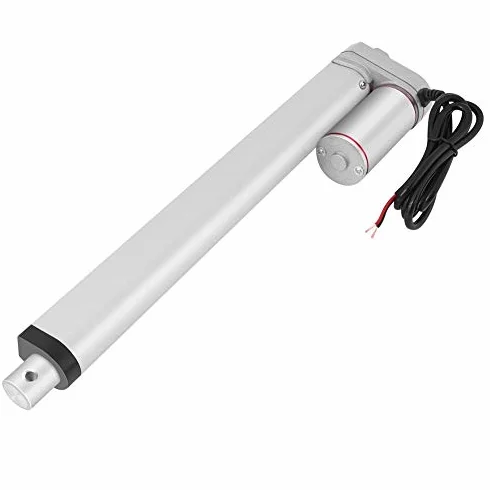 Siłownik liniowy elektryczny 50 mm / 100 mm / 150mm / 200mm / 250mm / 300mm / 400 mm / 500 mm 12VDC JS-TGZ-U1 Elektryczny pręt napędowy z wspornikami montażowymi (300 mm)