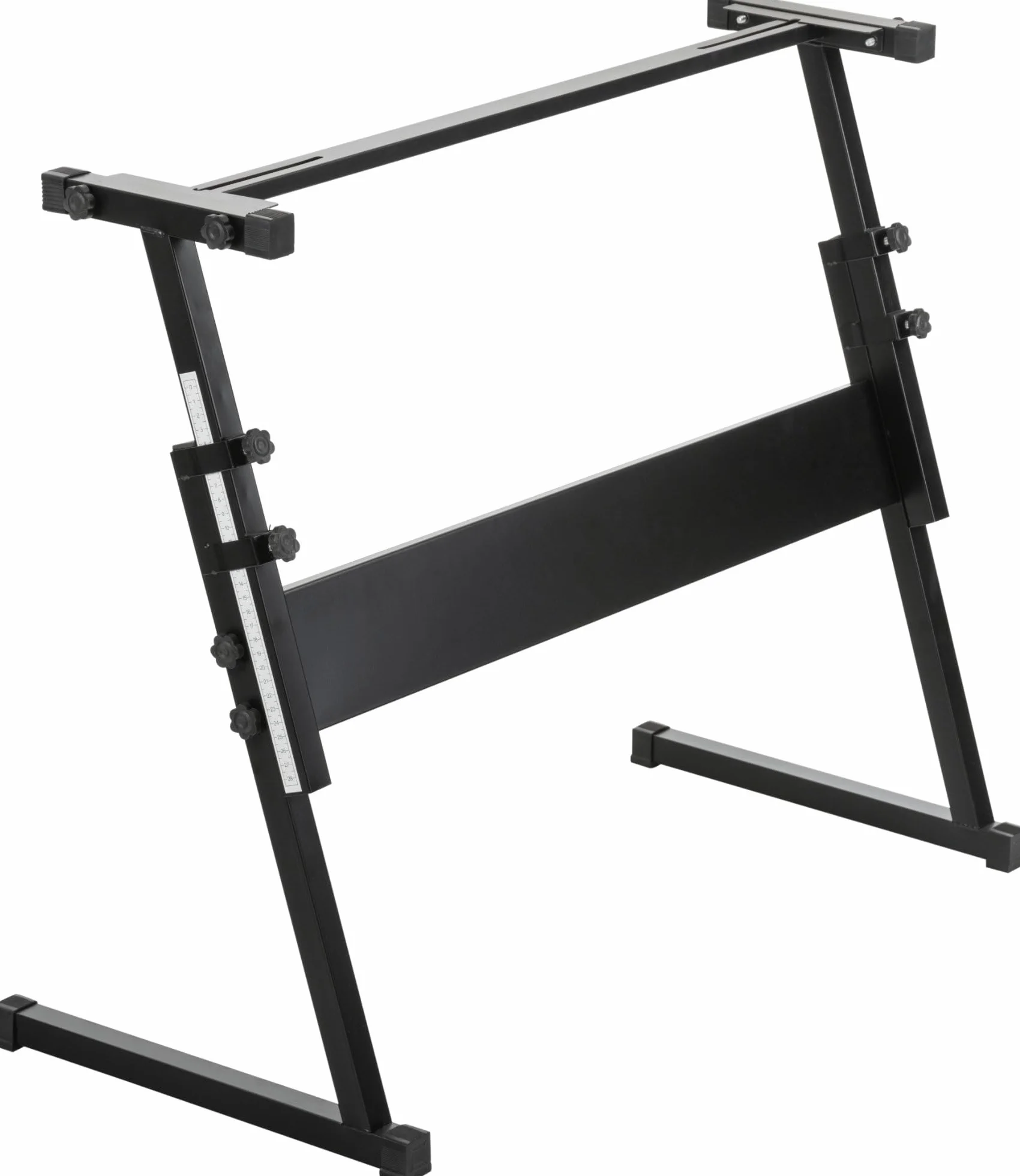 McGrey Stojak na klawiaturę Z z ergonomicznymi śrubami, wbudowana drabina do precyzyjnego pozycjonowania, regulowana wysokość 55-83 cm i gumowane nóżki zapobiegające zarysowaniom na podłodze