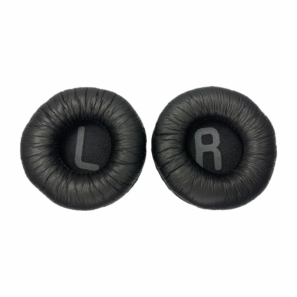 Wymienne Nauszniki do JBL Tune600/T500BT/510BT/520BT/T450BT/T450 Słuchawek, Zapasowe Poduszki Nauszniki do JBL Tune600BTNC/JR300/JR300BT/JR310/JR310BT, Miękka Skóra (Czarny)