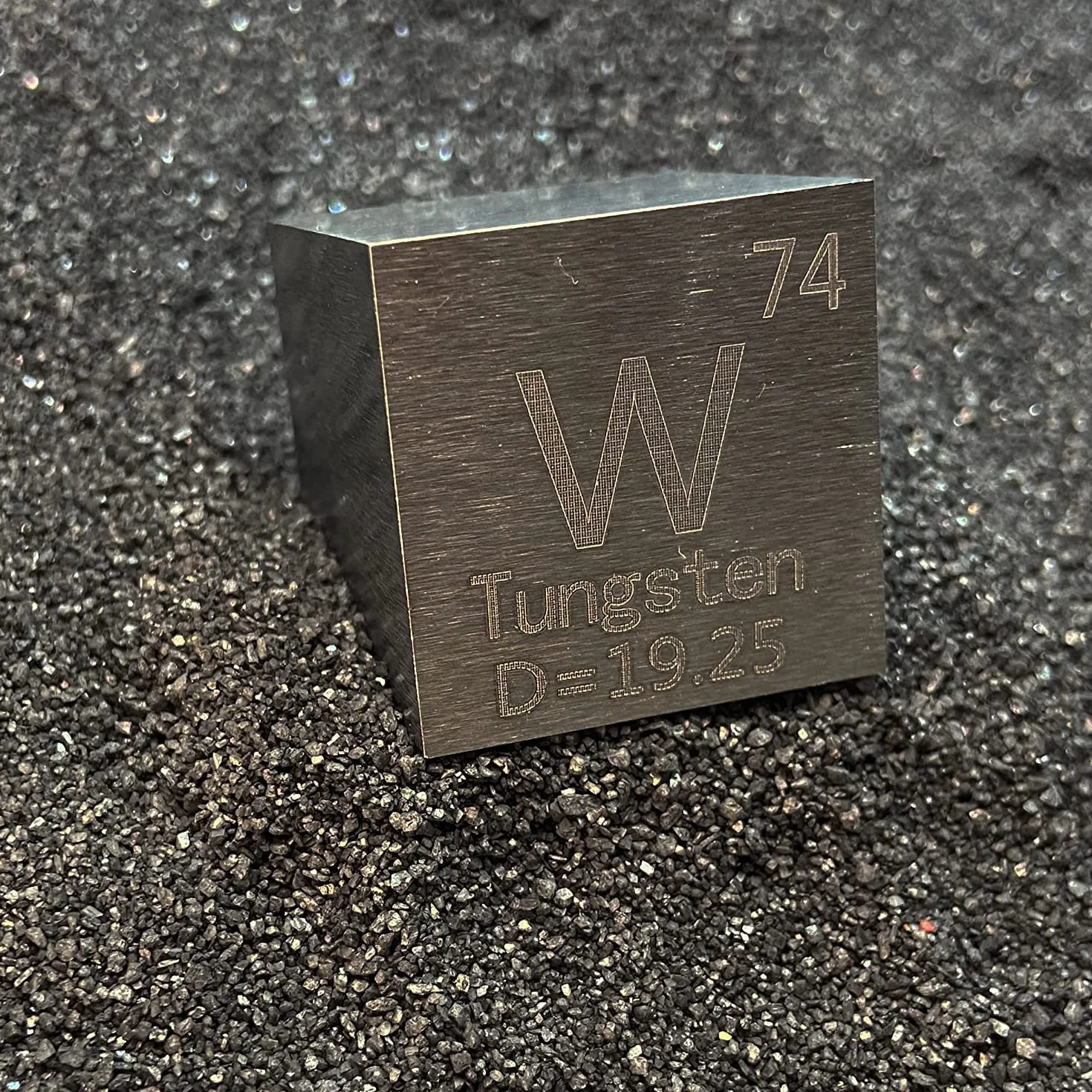 Wolfram Element W Gęstość Cube - Element Kolekcja Okresowa Tabela - Laboratorium Eksperyment Materiał DIY Display,25.4mm / 1inch
