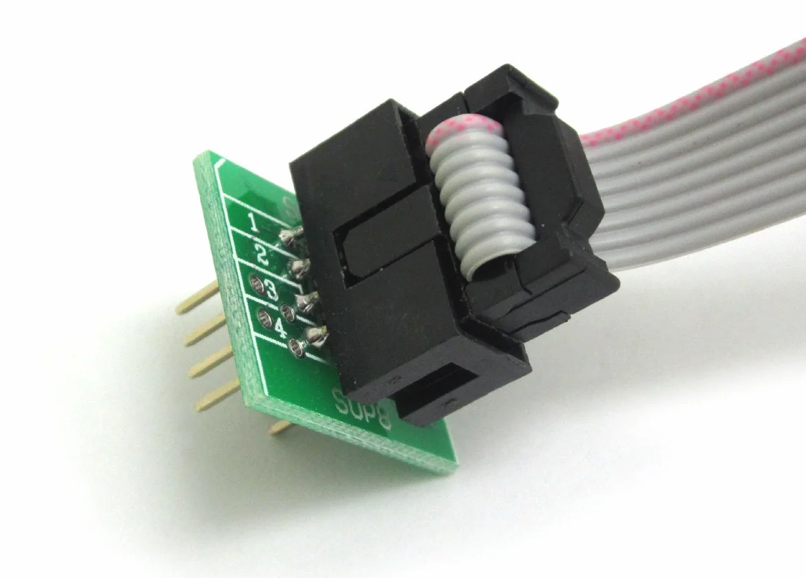 DollaTek SOIC8 SOP8 klips testowy do EEPROM 93CXX / 25CXX / 24Cxx programowanie In-Circuit + 2 adaptery