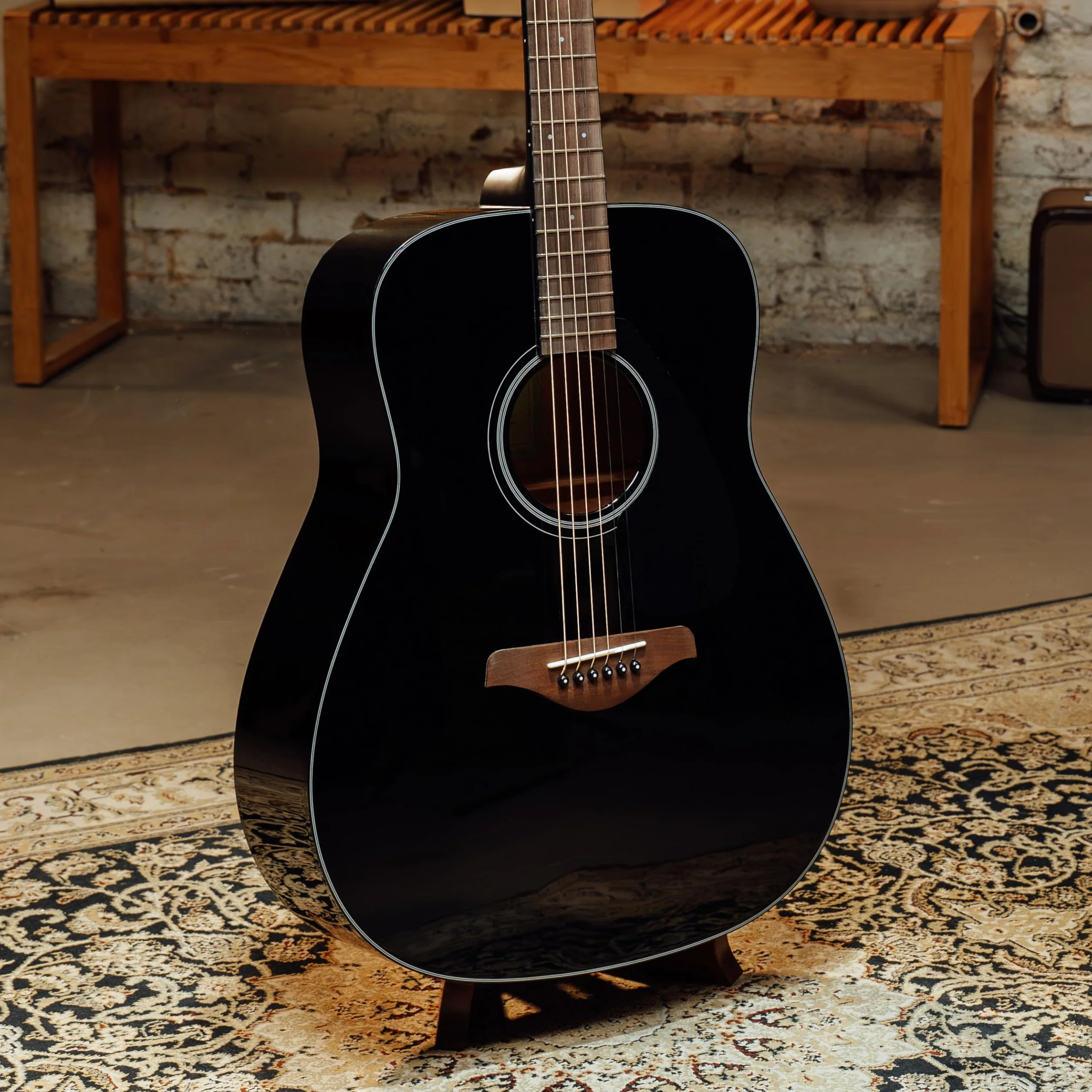 Yamaha FG800 Gitara Westernowa Akustyczna, Czarna - Autentyczny Dźwięk dla Początkujących i Dorosłych, 4/4 z Drewna