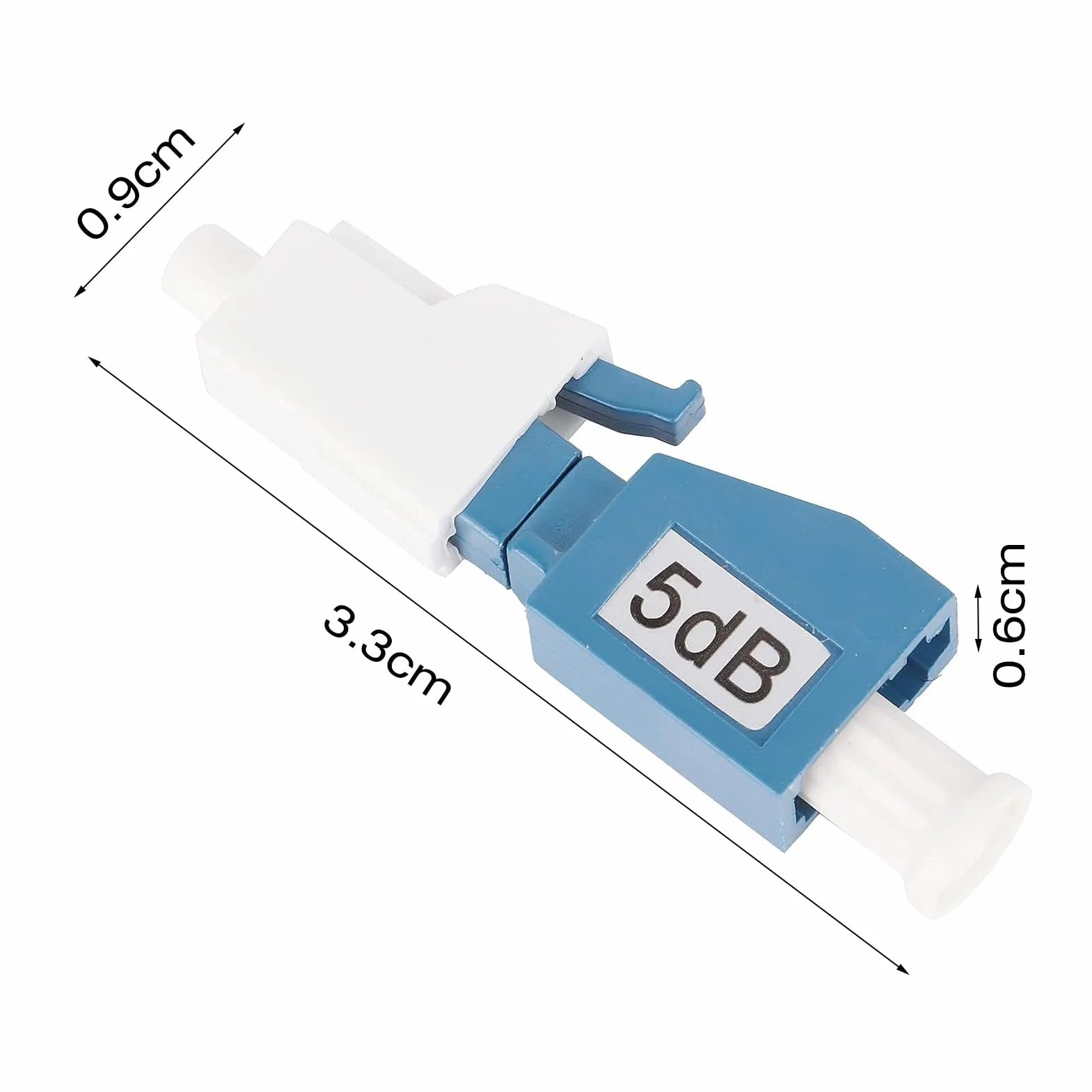 Tłumik Światłowodowy LC/UPC 5dB Jednomodowy Adapter Męsko-Żeński Dwuportowy dla Sieci FTTH GPON