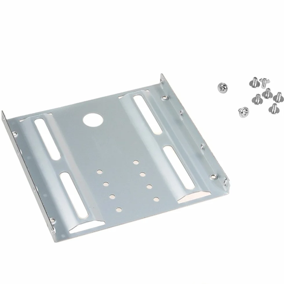Maclean MC-655 Adapter HDD/SSD, Ramka do Montażu Dysku Twardego 3,5 na 2,5 Cala, Metalowe Sanki na Dysk Twardy do Komputera, Sanki na Dysk do Obudowy PC, Ramka Wymienna Pasuje do Każdego Dysku HDD