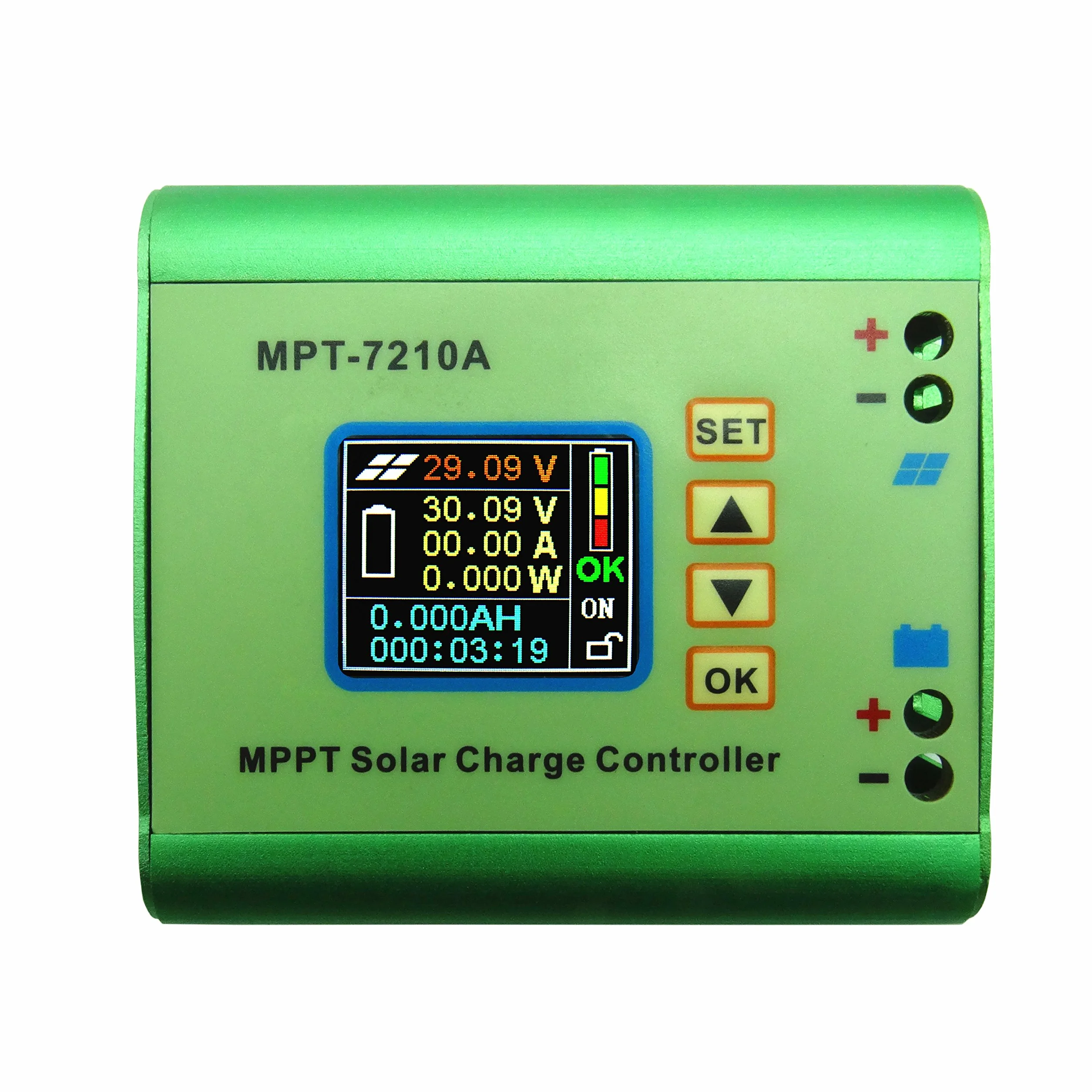 regulator ładowania LCD MPPT, regulator solarny 24/36/48/60/72 V, Boost MPT-7210A